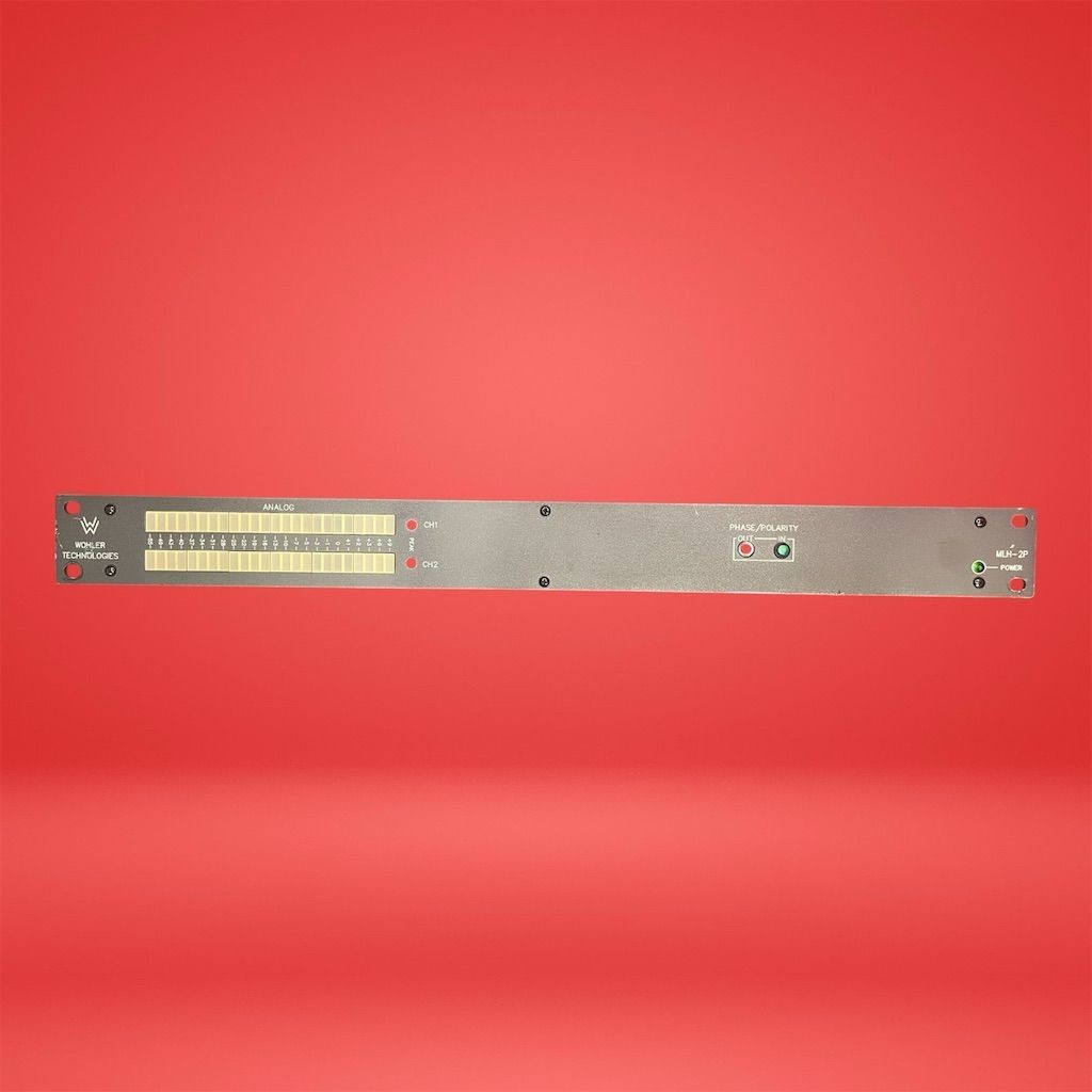 WOHLER MLH-2P Audio Meter with Remote Rack Mount