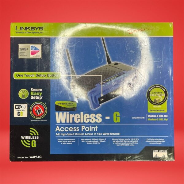 Linksys Wireless-G Access Point WAP54G Wi-Fi Network Extender