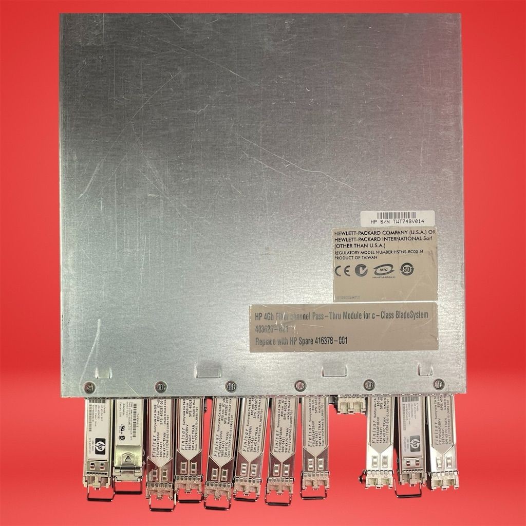 HP 403626-B21 4 GB Fibre Channel Pass-Thru Module for c-Class BladeSystem - Image 7