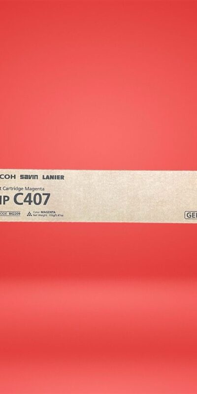 Ricoh Savin Lanier MP C407 Magenta Toner Cartridge 842209