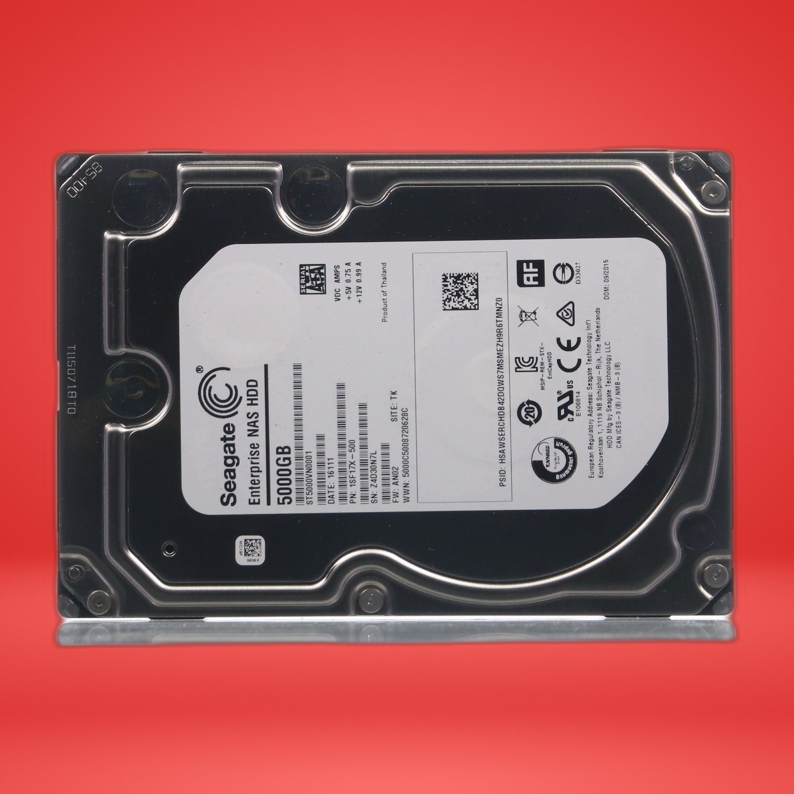 Seagate ST5000VN0001 1SF17X-500 AN02 TK3.5" 5000 GB Sata HDD HARD DRIVE