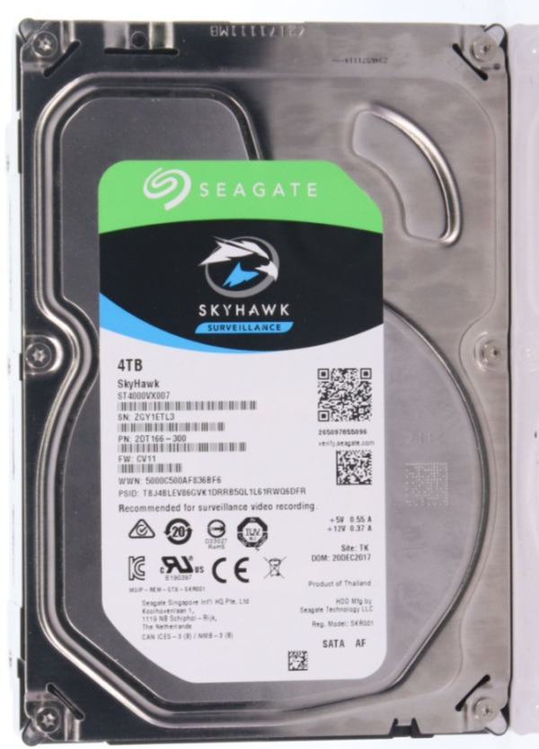 Seagate Skyhawk 4TB ST4000VX007 Surveillance SATA Hard Drive Used