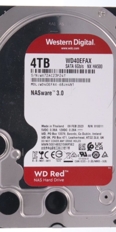 Western Digital Red 4TB WD40EFAX 256MB SATA 3.5" Internal HDD Hard Disk Drive
