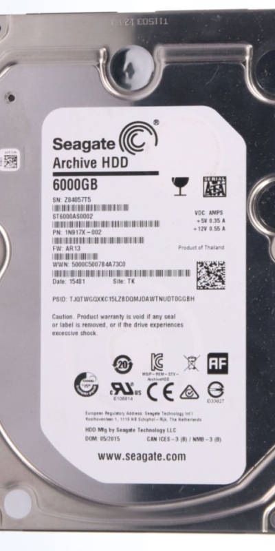 Seagate Archive HDD ST6000AS0002 6TB 5.9K 128MB SATA III 3.5' Hard Drive