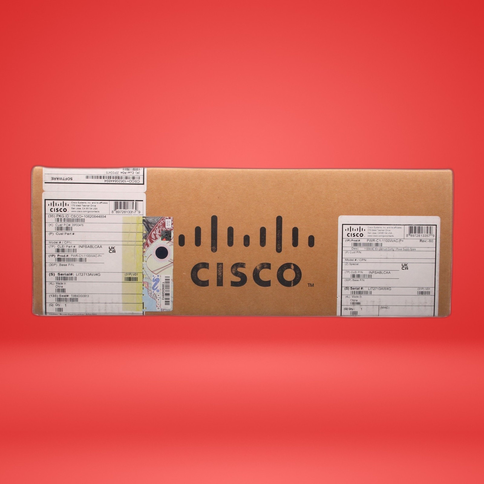 Cisco Catalyst PWR-C1-1100WAC-P 1100W AC Power Supply New Sealed