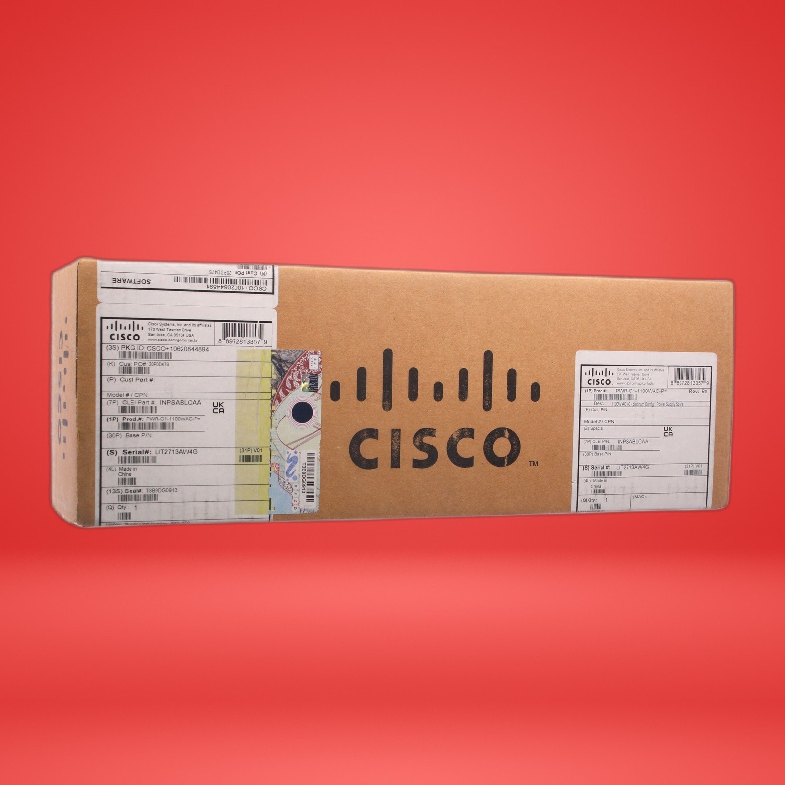 Cisco Catalyst PWR-C1-1100WAC-P 1100W AC Power Supply New Sealed - Image 12