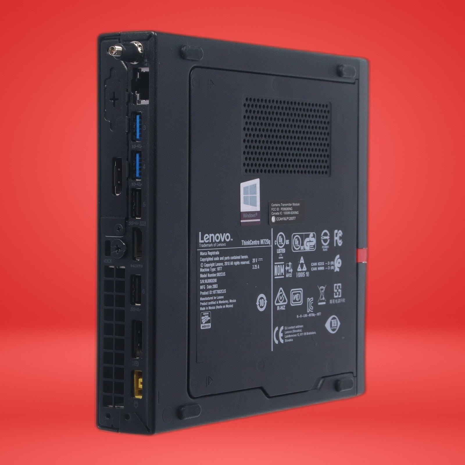 Lenovo ThinkCentre M720Q Core i5-9400T 16GB RAM 256GB SSD Win11Pro W/ AC Adapter - Image 7