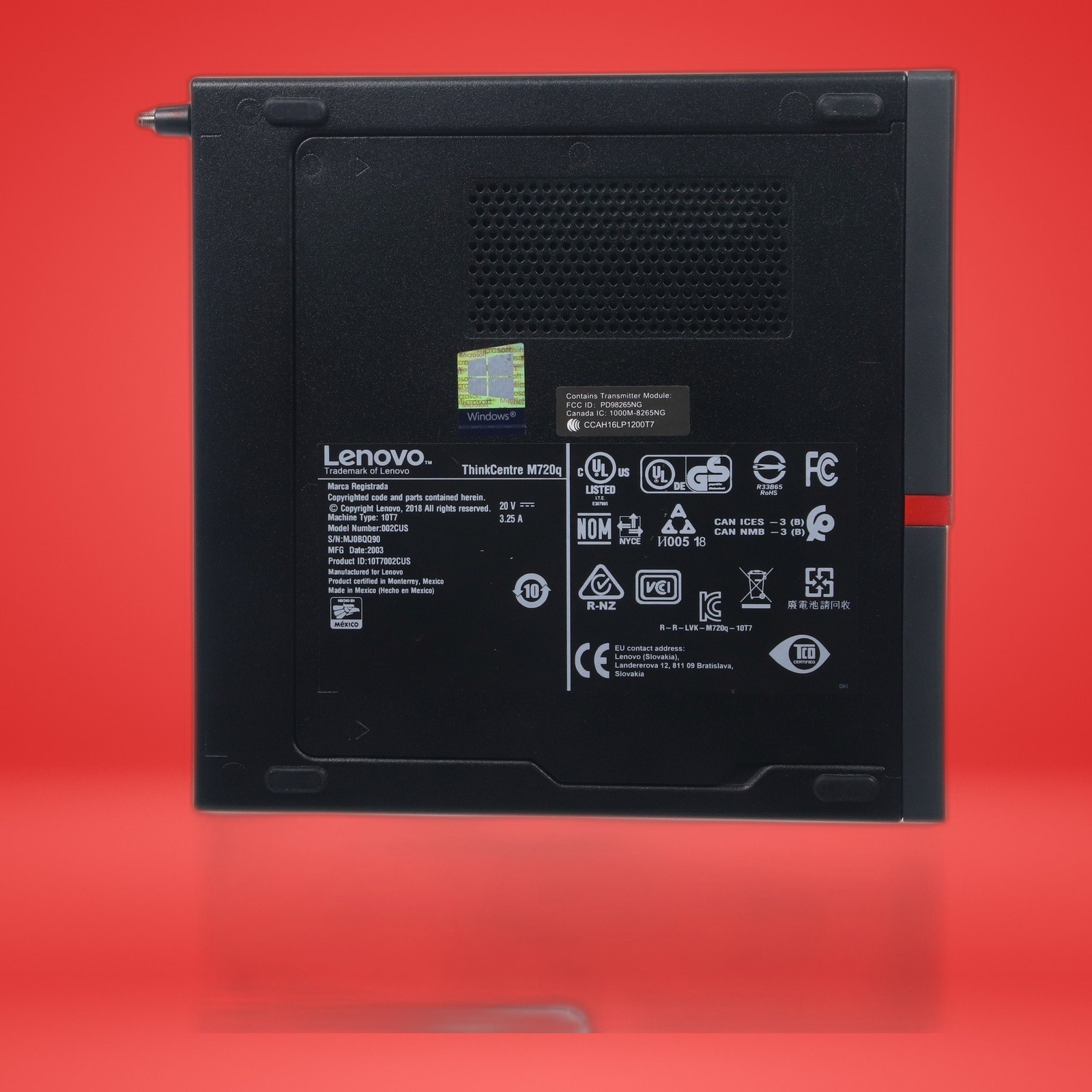 Lenovo ThinkCentre M720Q Core i5-9400T 16GB RAM 256GB SSD Win11Pro W/ AC Adapter - Image 9