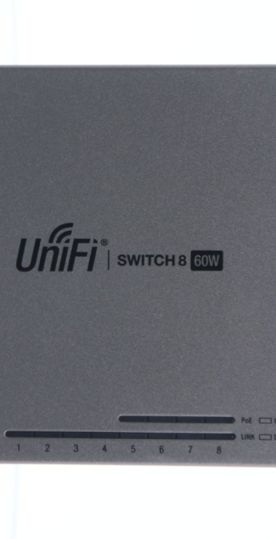 Ubiquiti UniFi 8-Port PoE Network Switch (US-8-60W) With Power Supply