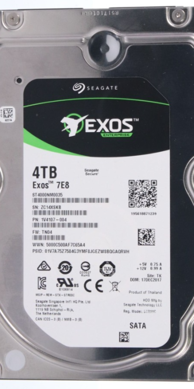 Seagate 4TB Internal HDD 7.2K RPM SATA 6Gbps 3.5'' (ST4000NM0035) HDD