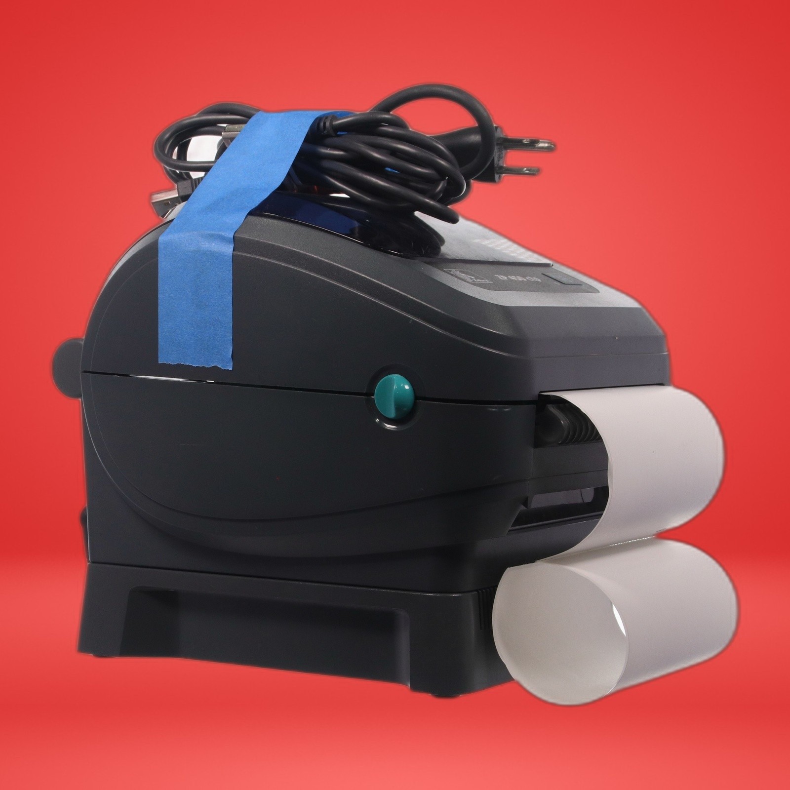 Zebra ZP450 Thermal Barcode Label Printer Serial Parallel W/ Power Cord & USB - Image 3