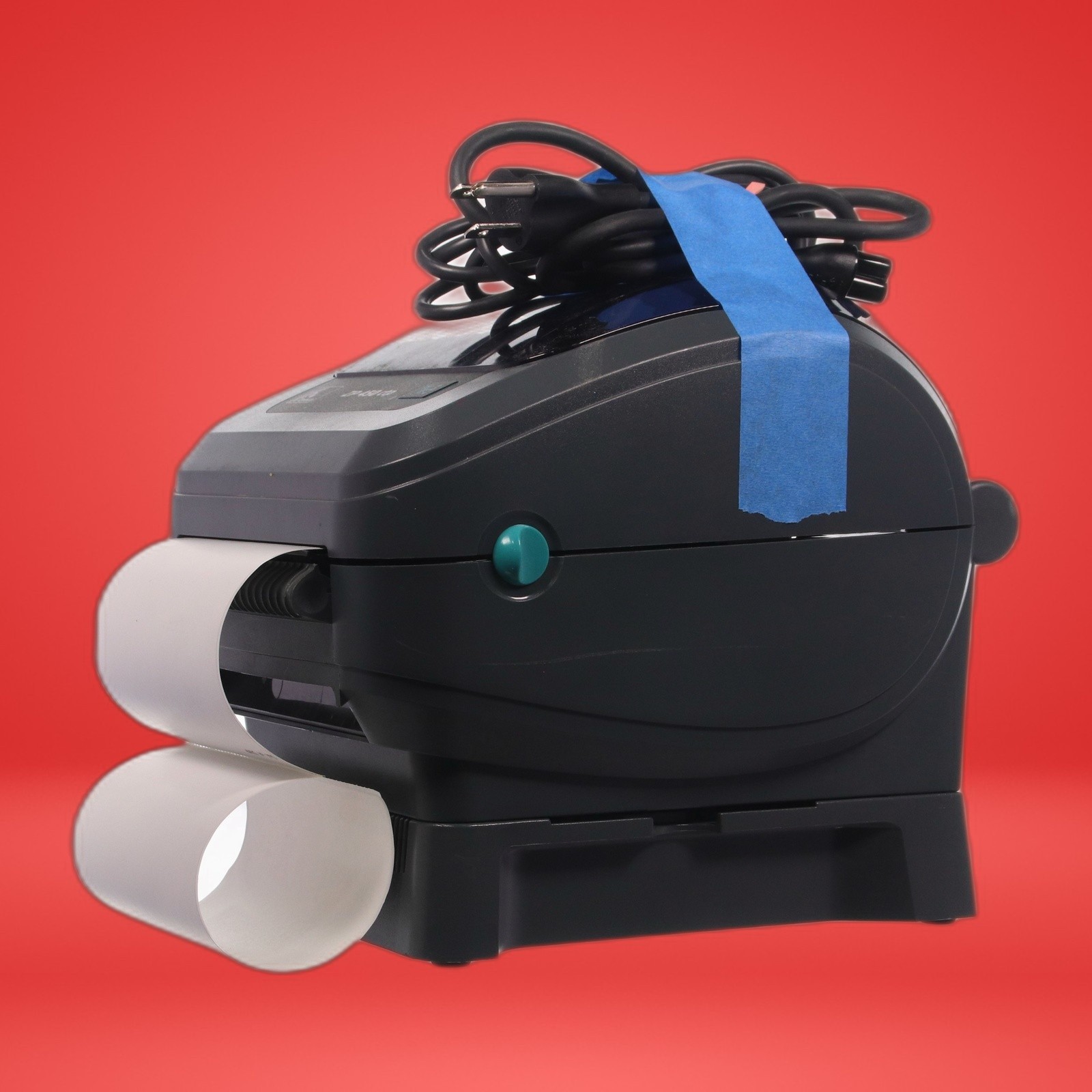 Zebra ZP450 Thermal Barcode Label Printer Serial Parallel W/ Power Cord & USB - Image 5