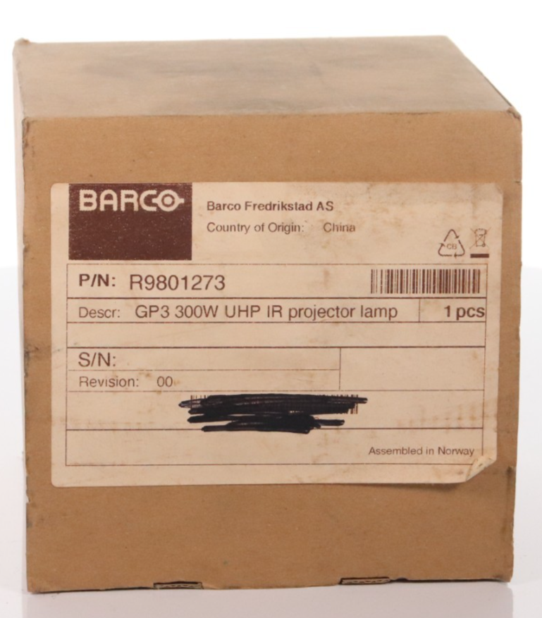 Barco GP3 300W UHP IR Projector Lamp R9801273