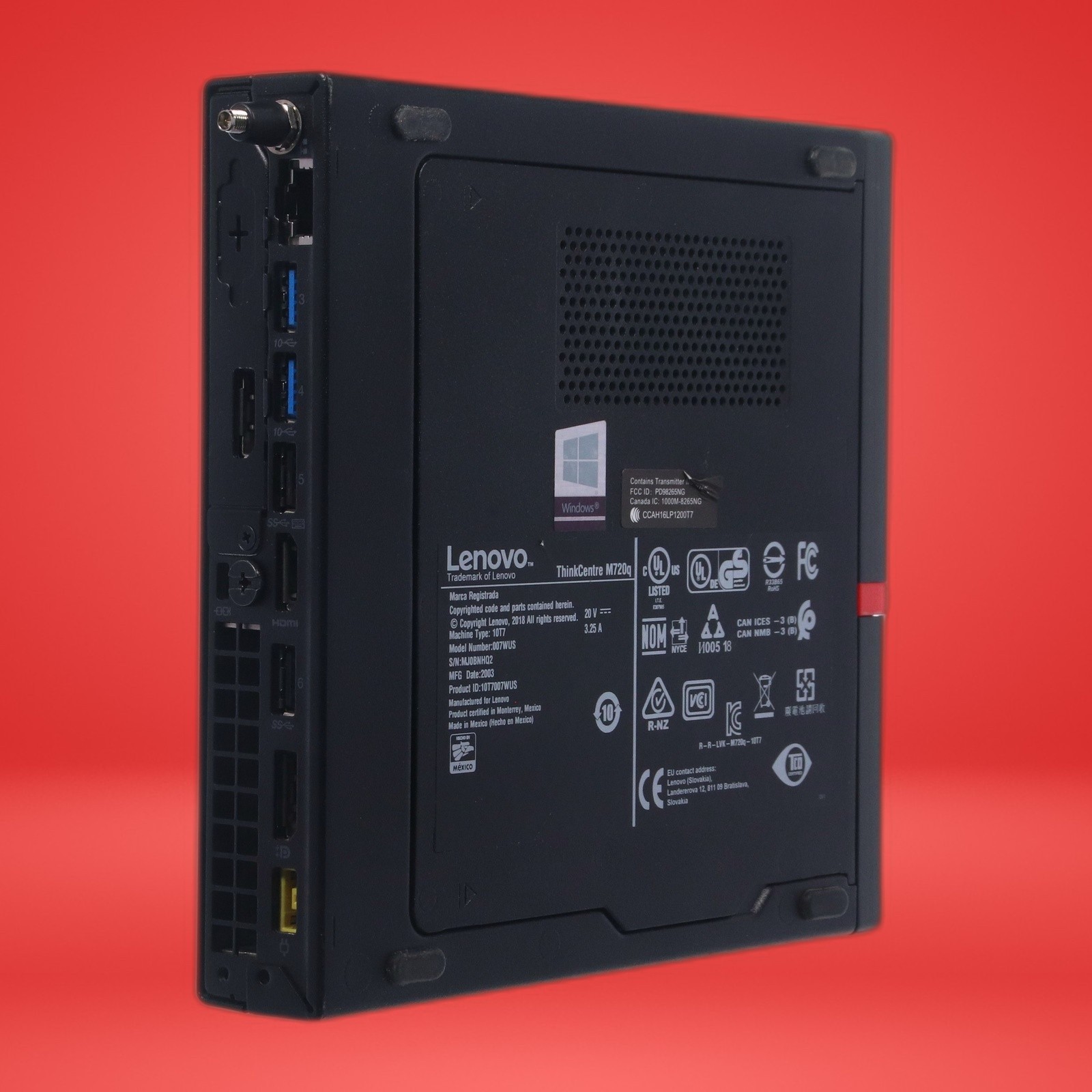 Lenovo M720q Tiny Core i5-8400T 16GB RAM 256GB NMVe Win11P W/ AC Adapter & WiFi - Image 9