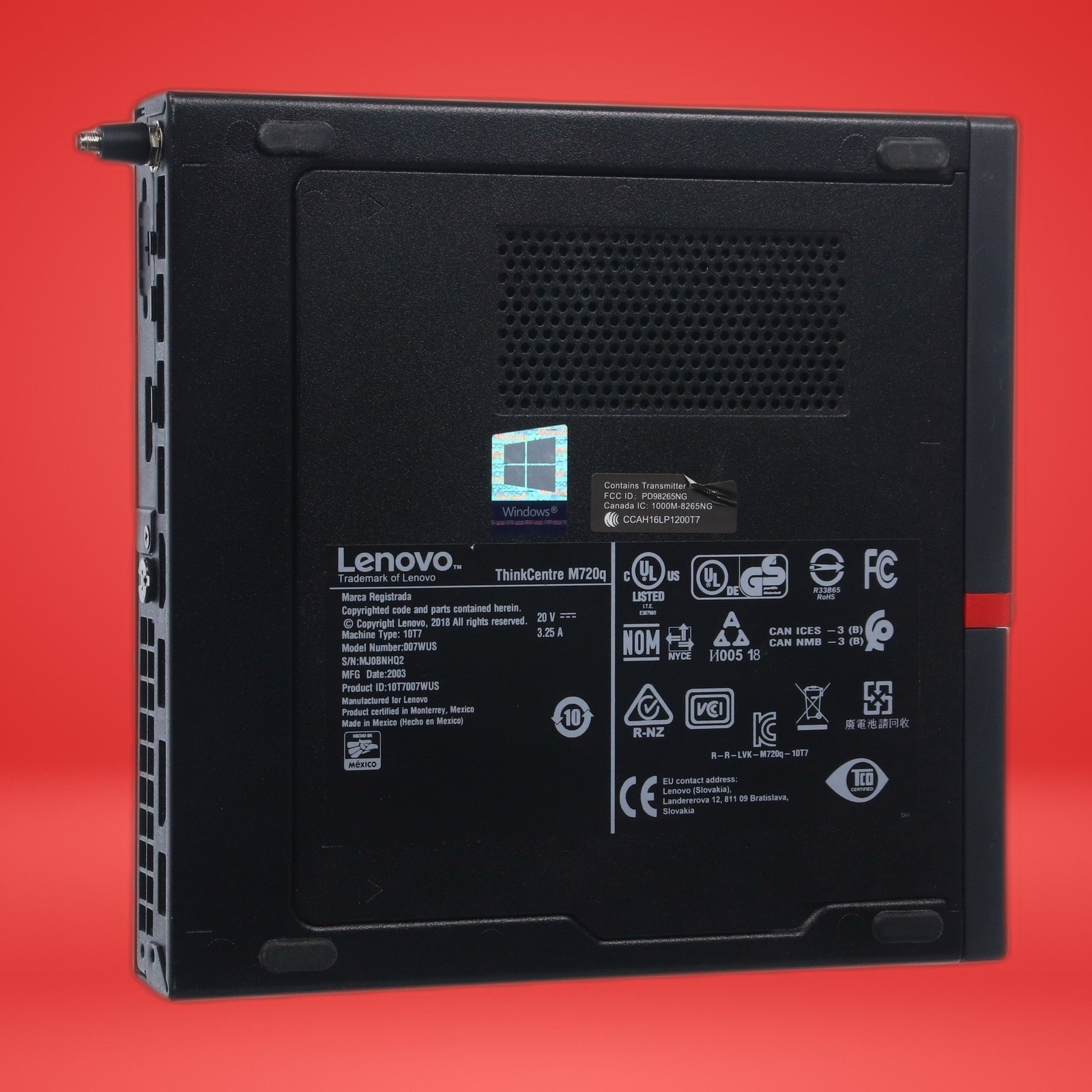 Lenovo M720q Tiny Core i5-8400T 16GB RAM 256GB NMVe Win11P W/ AC Adapter & WiFi - Image 10