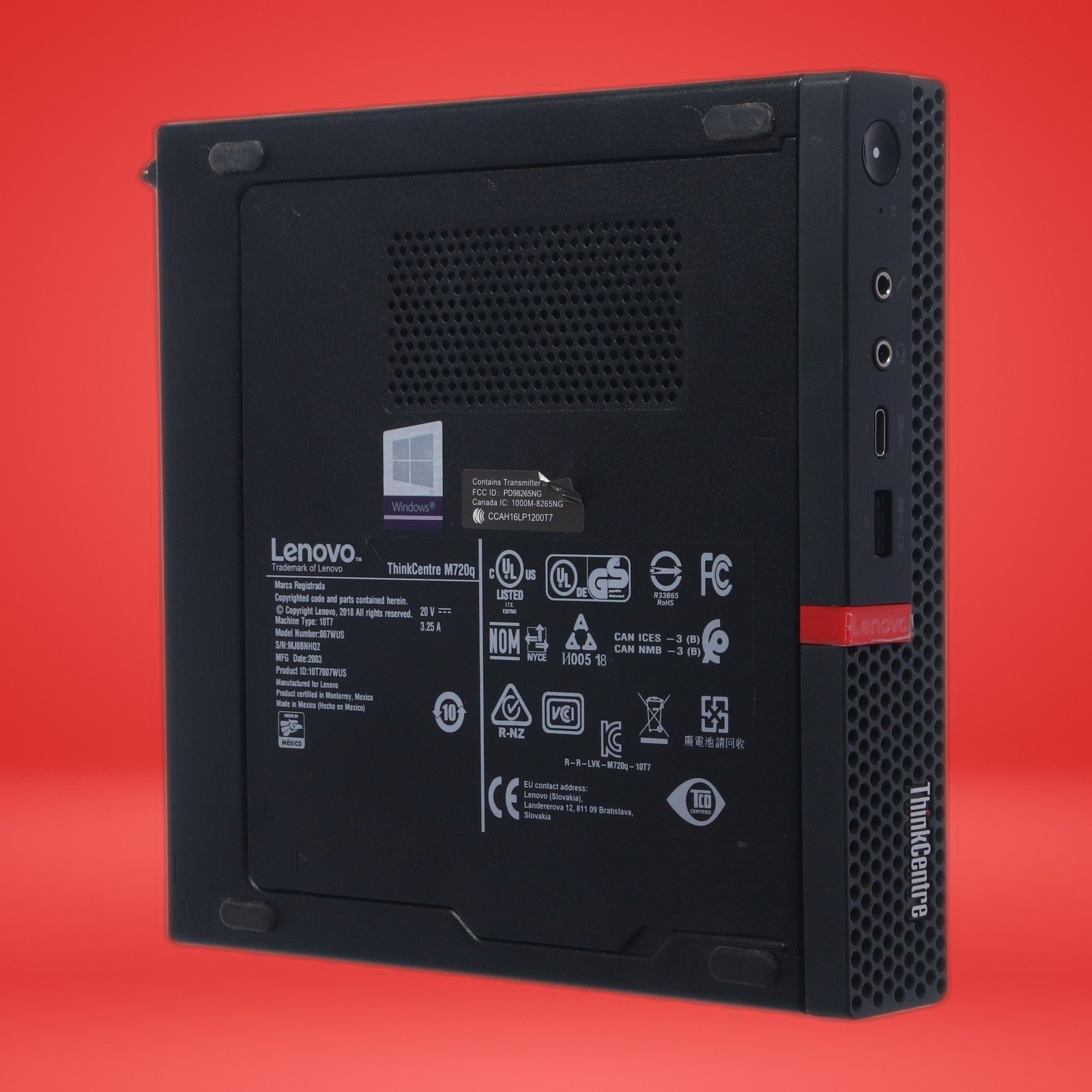 Lenovo M720q Tiny Core i5-8400T 16GB RAM 256GB NMVe Win11P W/ AC Adapter & WiFi - Image 12
