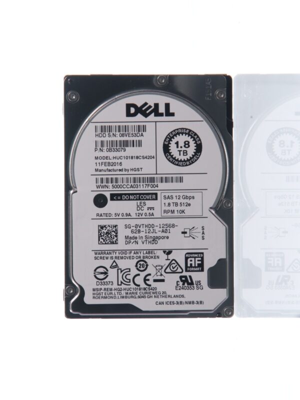 Lot of 14 HGST HUC101818CS4204, 1.8TB SAS 2.5-in HDD, 128MB/10000RPM/0B31837