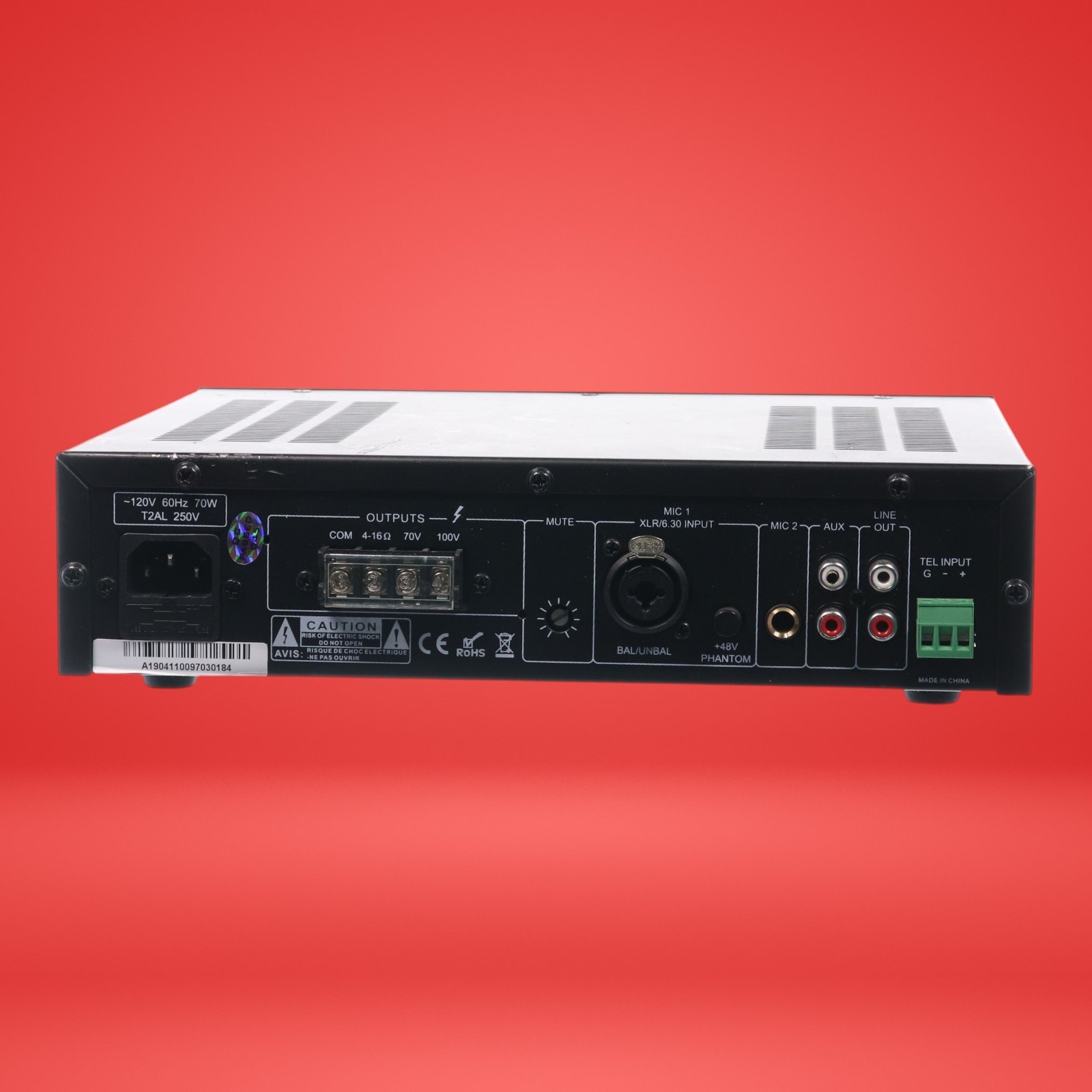 MCM Custom Audio MPA-40 Mixer Amplifier W/ Power Cord - Image 4