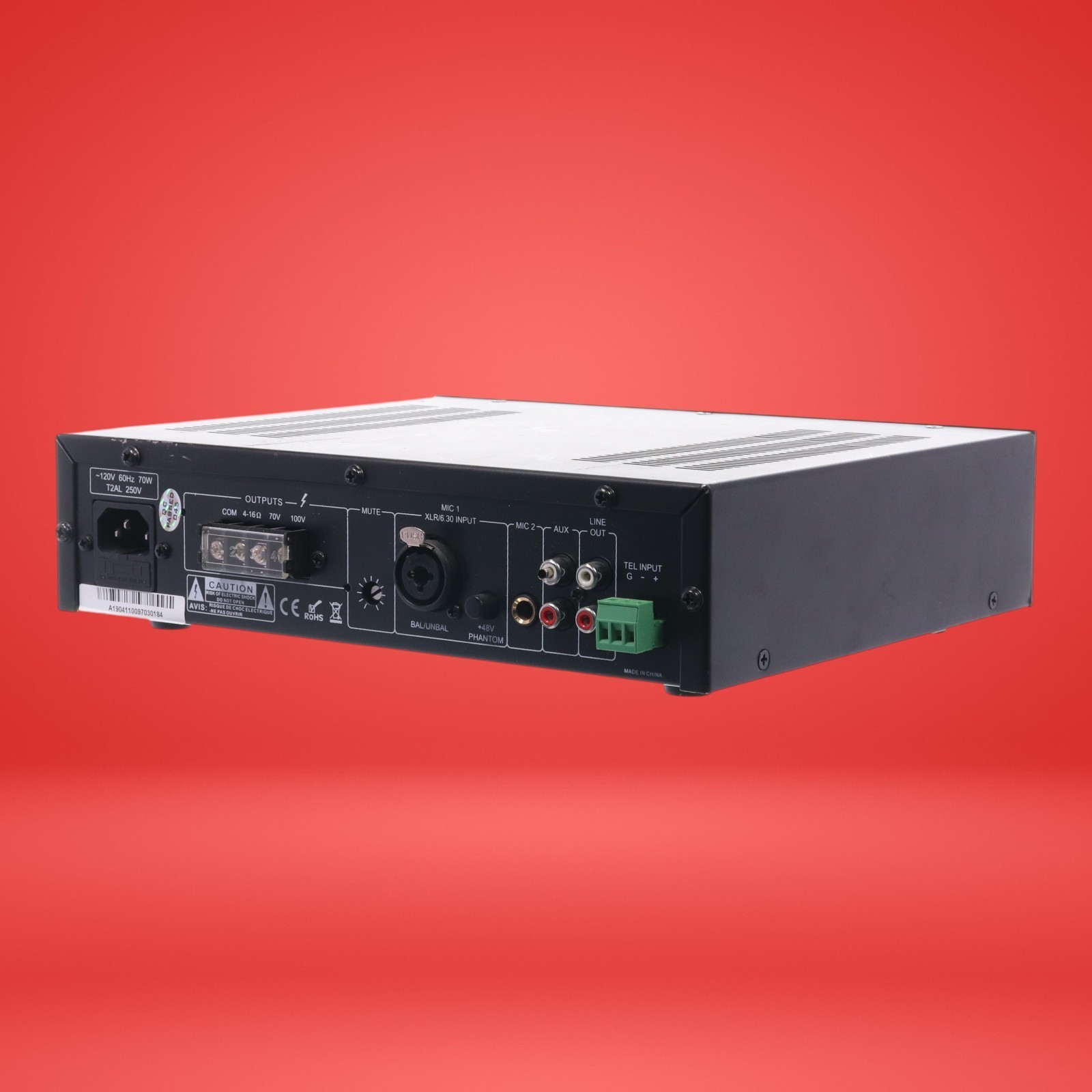 MCM Custom Audio MPA-40 Mixer Amplifier W/ Power Cord - Image 5