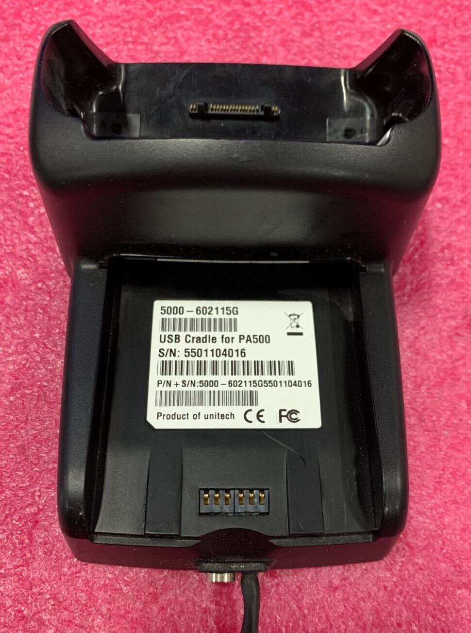 Unitech PA500 USB Docking Station Cradle Charger 5000-602115G OEM - Image 2