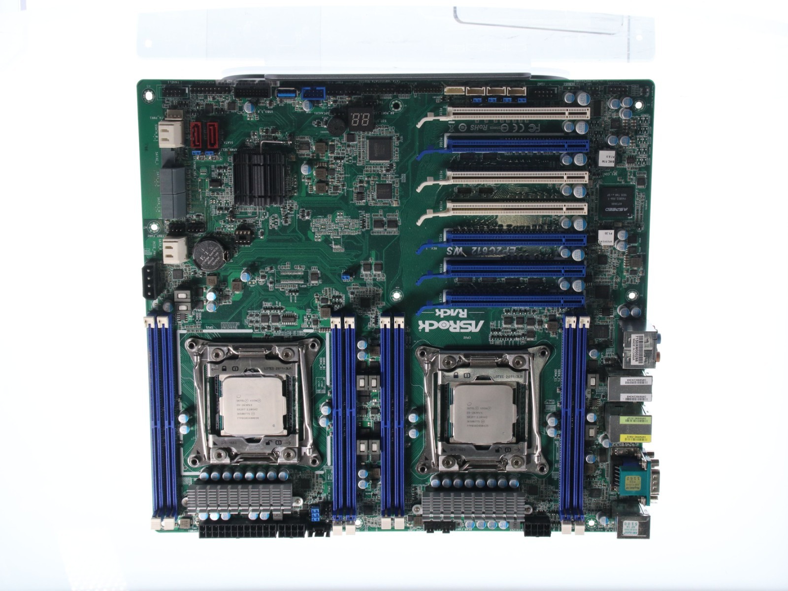ASRock Rack EP2C612 WS Motherboard W/ 2x Intel Xeon E5-2630 v4 Processors