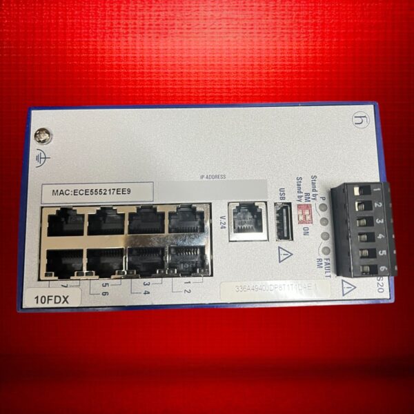 Hirschmann RS20 8-Port Managed DIN Rail Ethernet Switch 336A4940JDP8 NIB