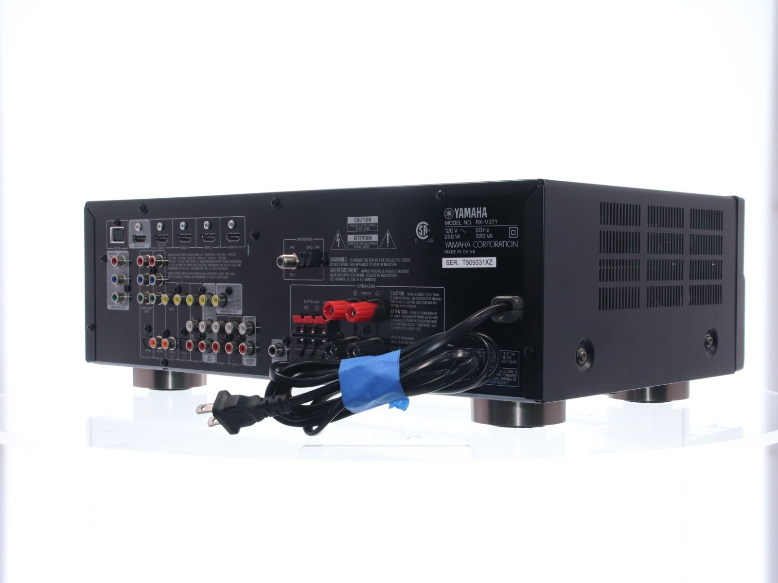 Yamaha RX-V371 - 5.1 Ch HDMI Home Theater Surround Sound Receiver Stereo System - Image 8