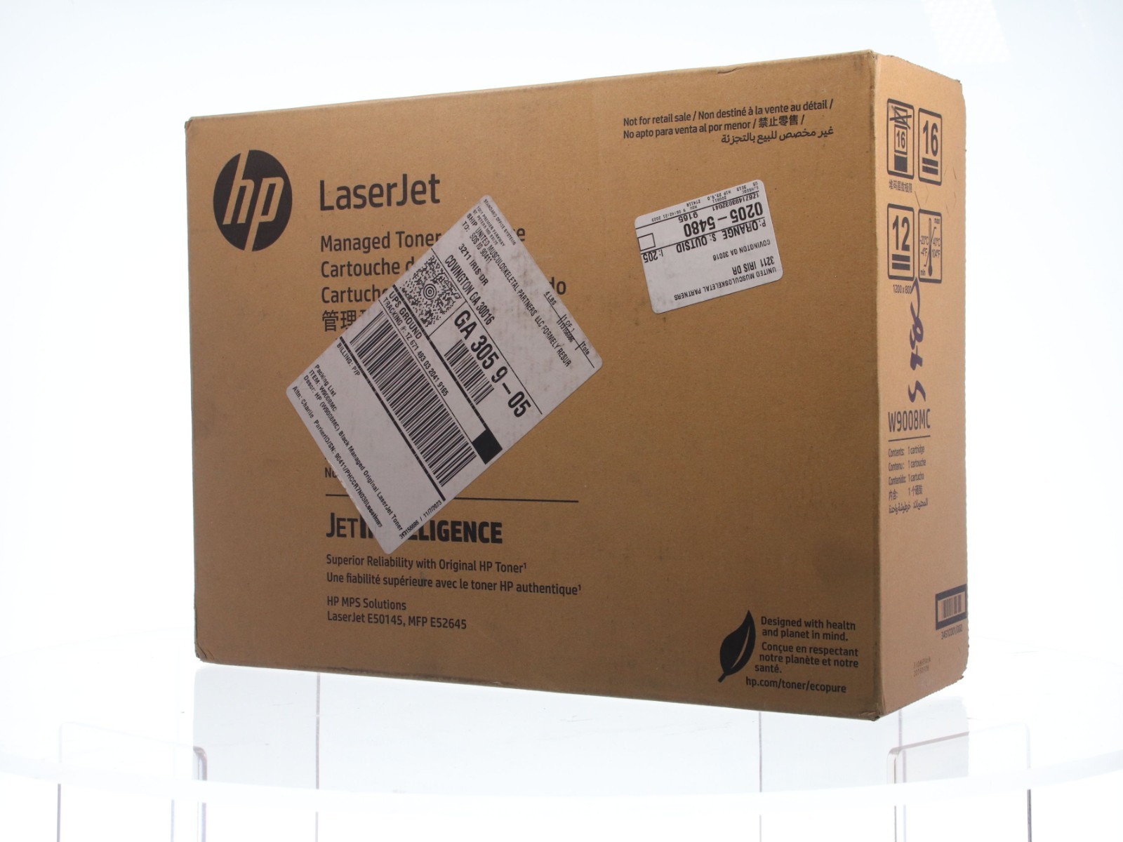 HP W9008MC BLACK LaserJet High Yield Toner Cart E50145 E52645 Sealed NEW - Image 2