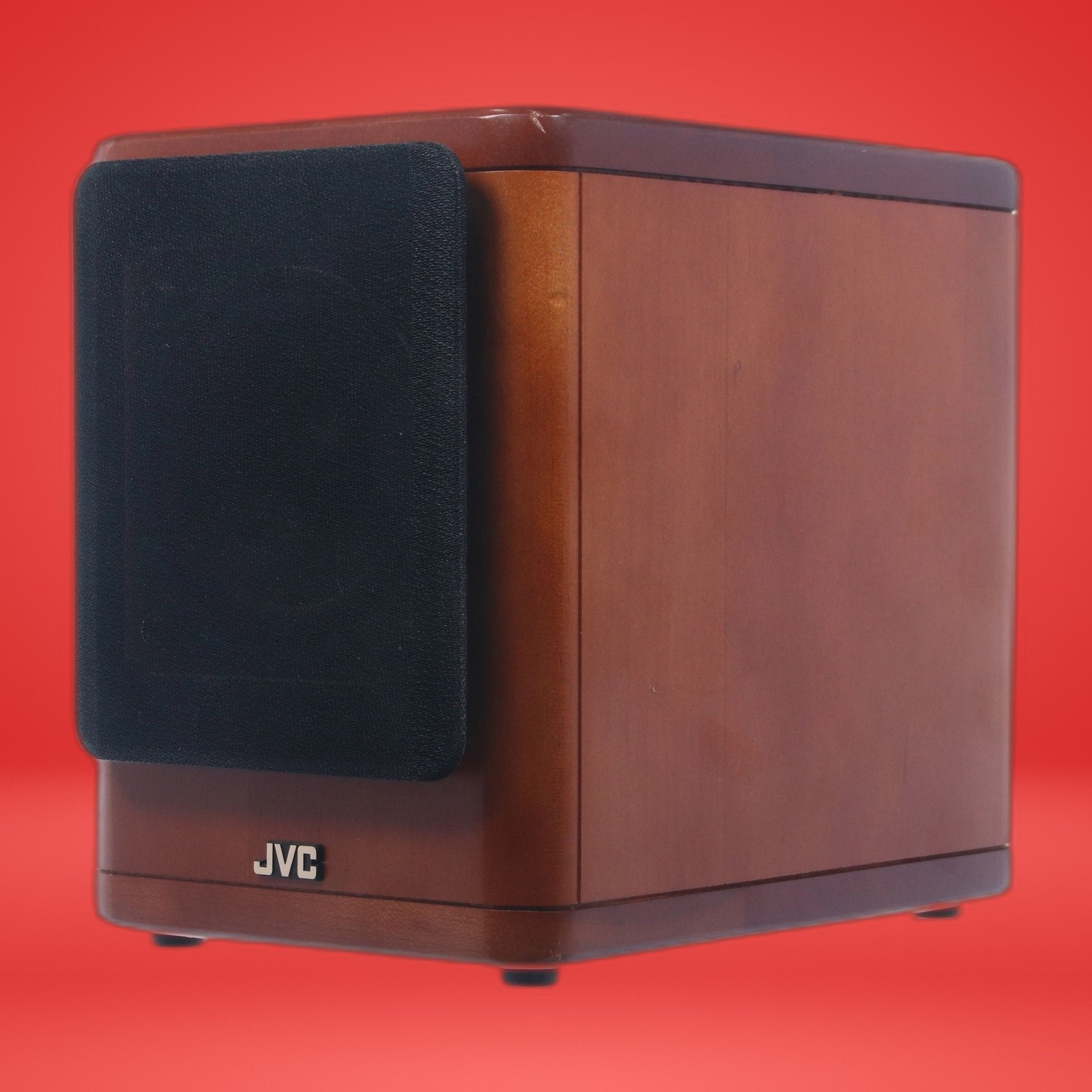 Lot of 4 JVC SP-UX2000RGD Speaker System 4 Ohms 20W Max Japan Cherry Wood Finish