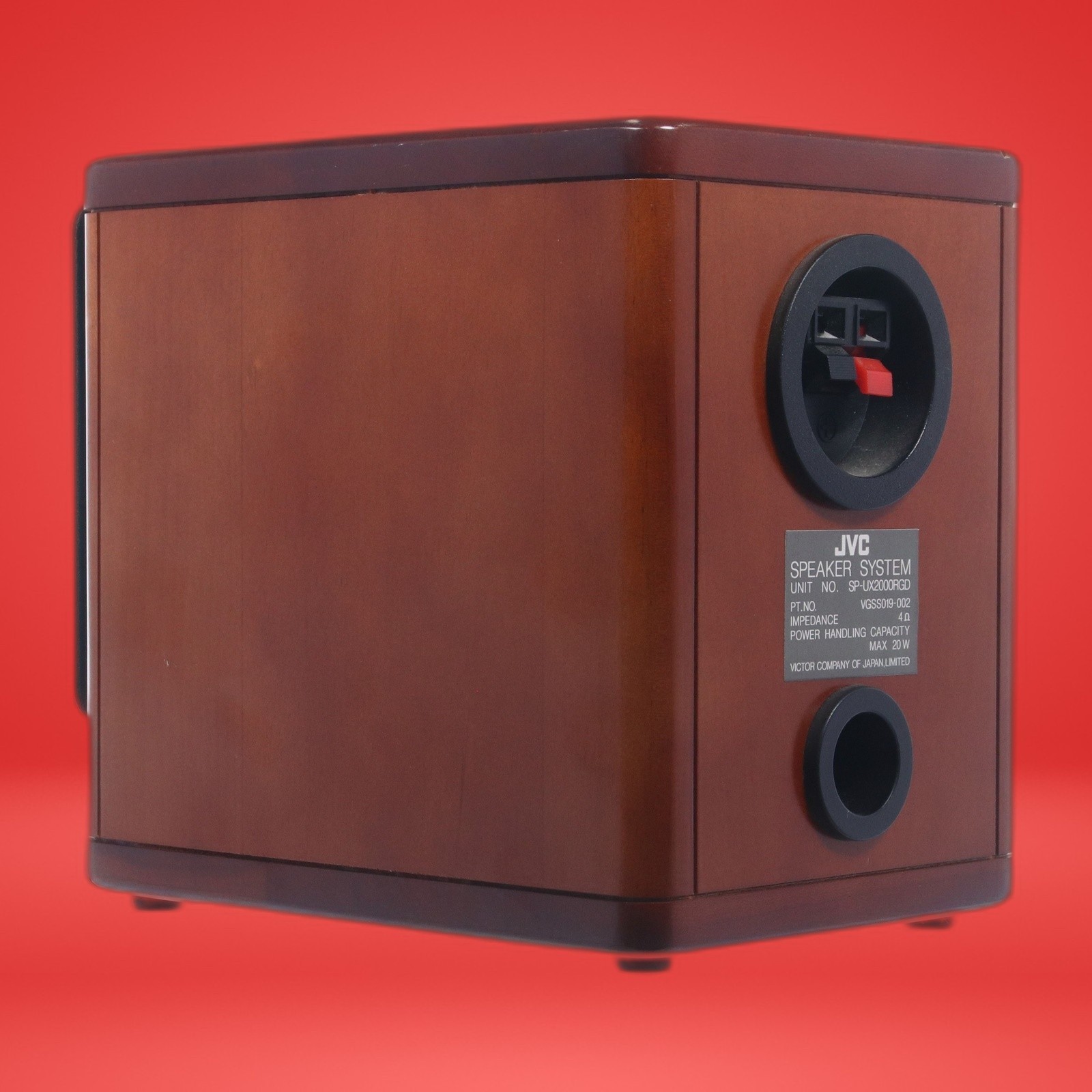 Lot of 4 JVC SP-UX2000RGD Speaker System 4 Ohms 20W Max Japan Cherry Wood Finish - Image 6