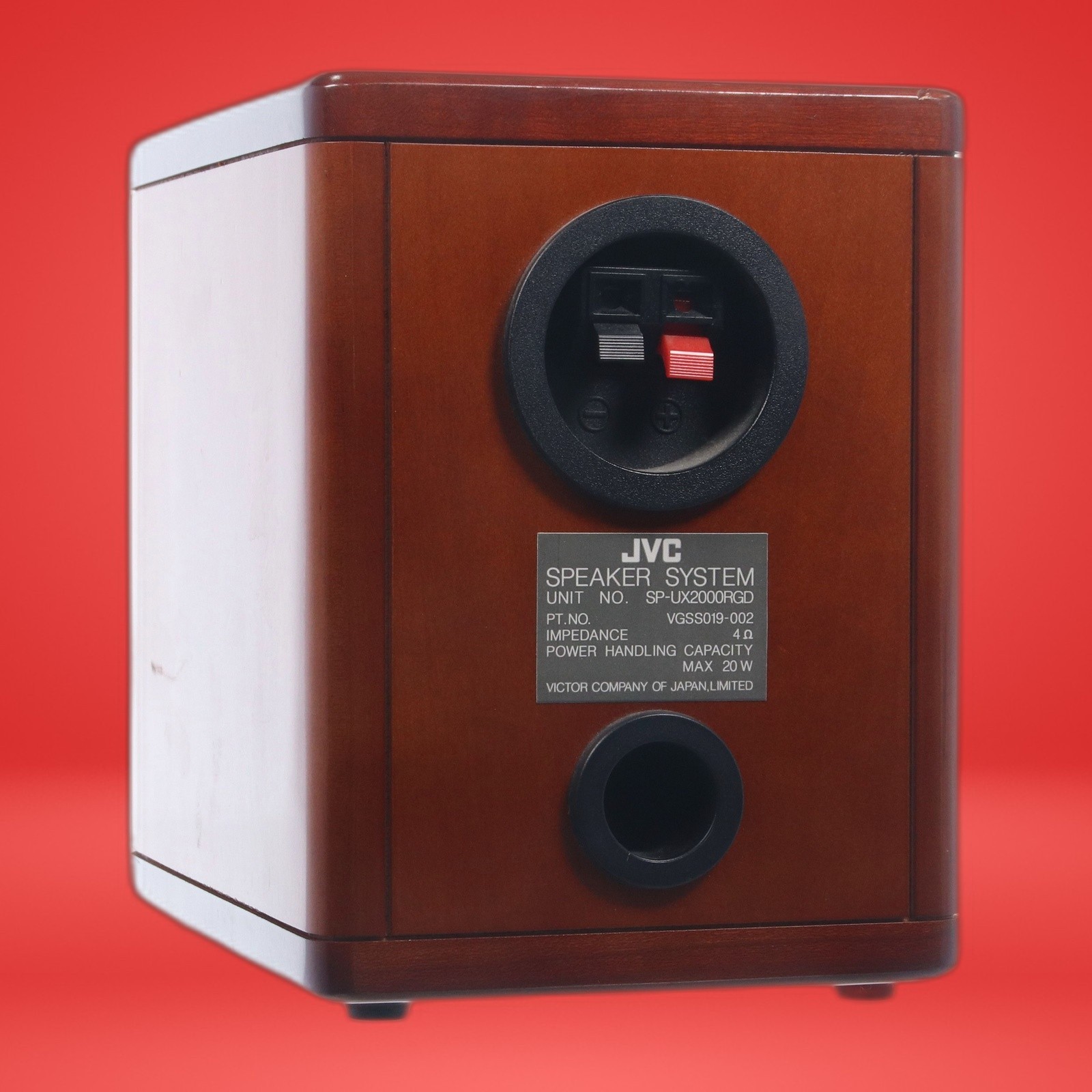 Lot of 4 JVC SP-UX2000RGD Speaker System 4 Ohms 20W Max Japan Cherry Wood Finish - Image 7