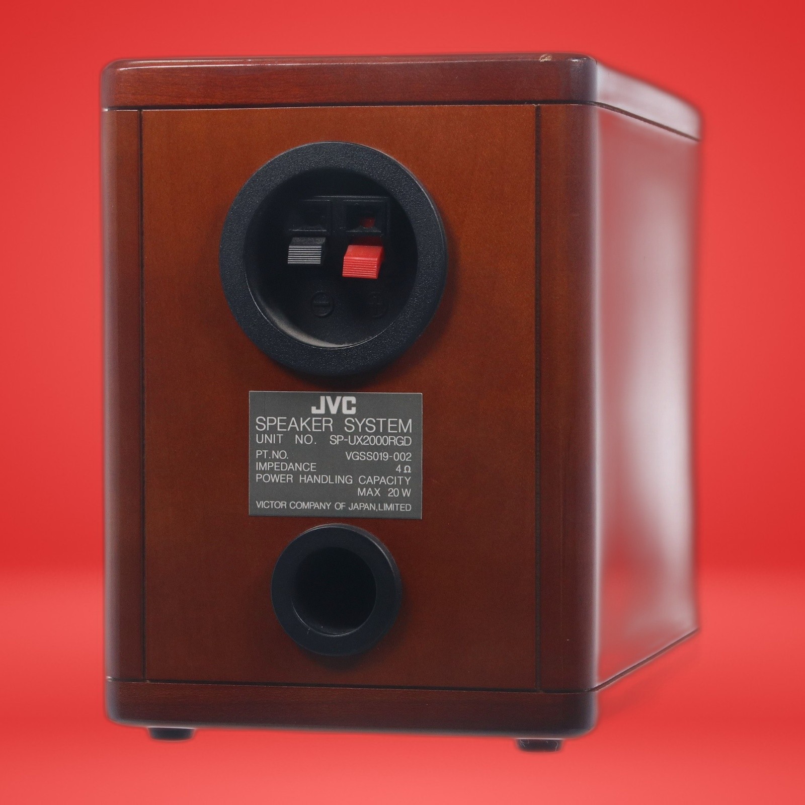 Lot of 4 JVC SP-UX2000RGD Speaker System 4 Ohms 20W Max Japan Cherry Wood Finish - Image 8