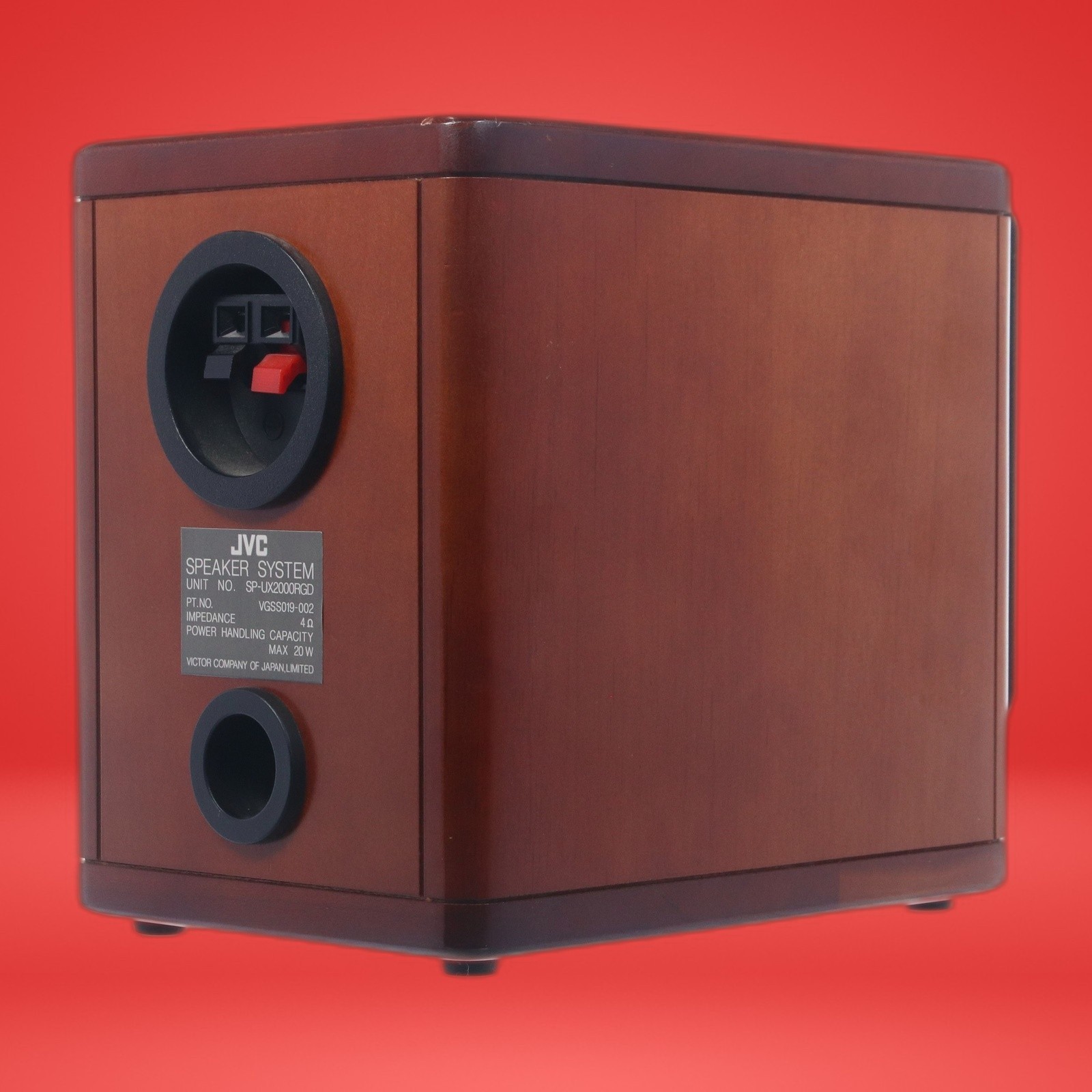 Lot of 4 JVC SP-UX2000RGD Speaker System 4 Ohms 20W Max Japan Cherry Wood Finish - Image 9