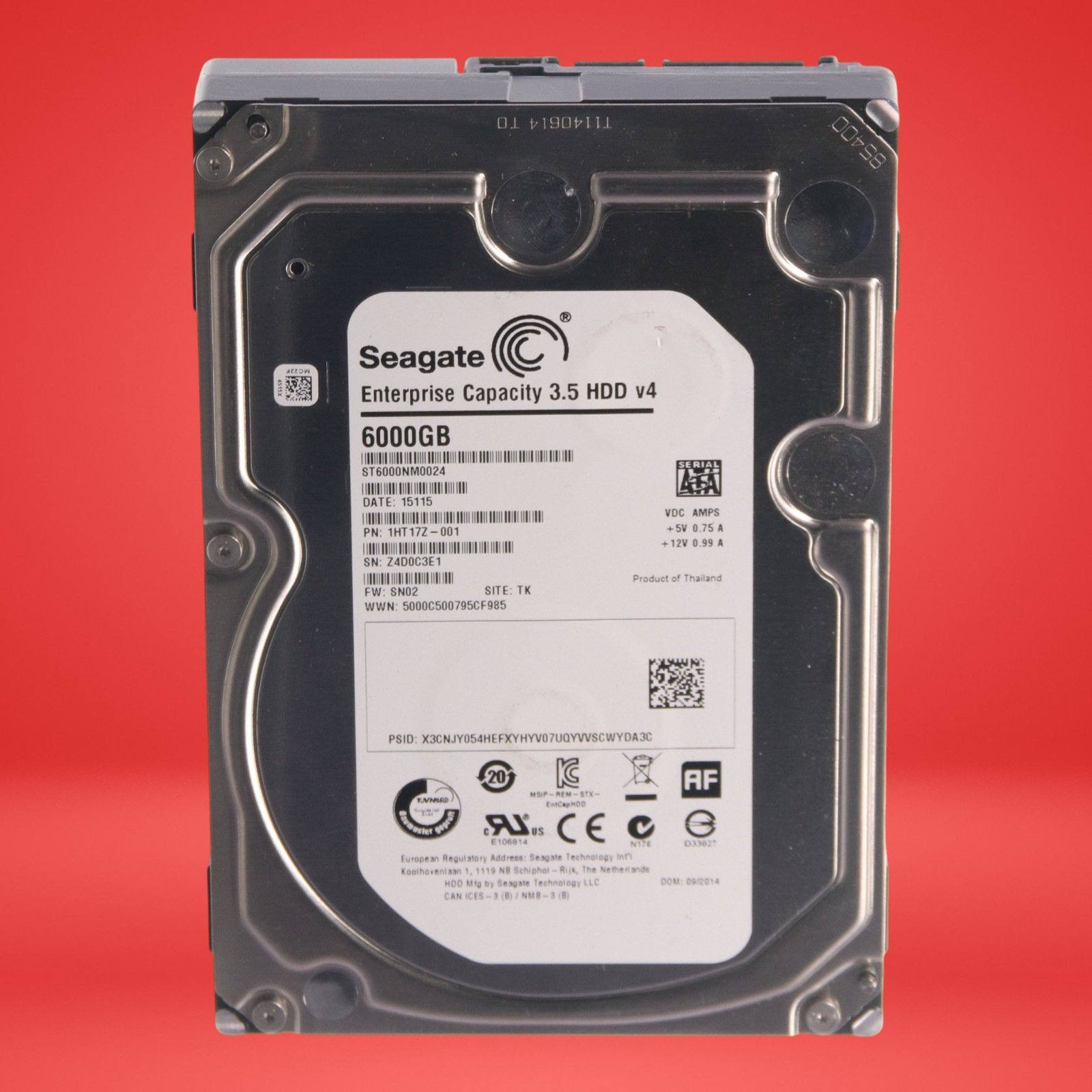 Seagate Enterprise ST6000NM0024 6TB 7.2K RPM 6Gb/s 3.5" SATA AF HDD - Image 6