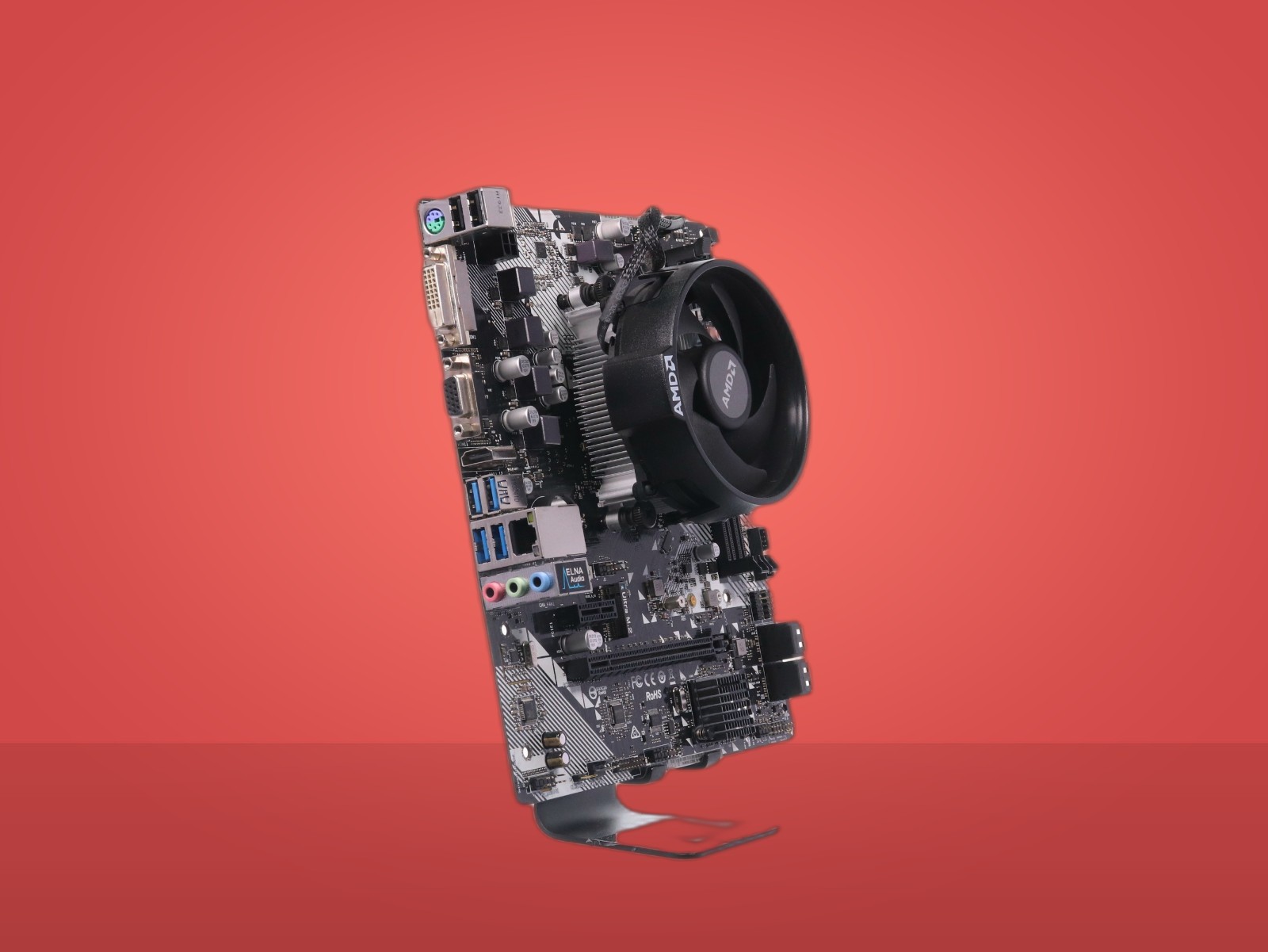 Asrock A320M-HDV GAMING MOTHERBOARD, Ryzen 5 2400G 3.6GHz Motherboard - Image 12