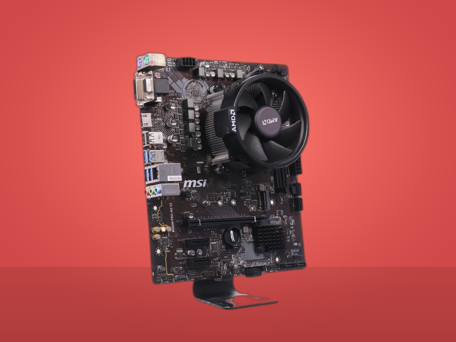 MSI B450M PRO-MZ Motherboard W/ AMD Ryzen 5 3400G & Cooling Fan - Image 12