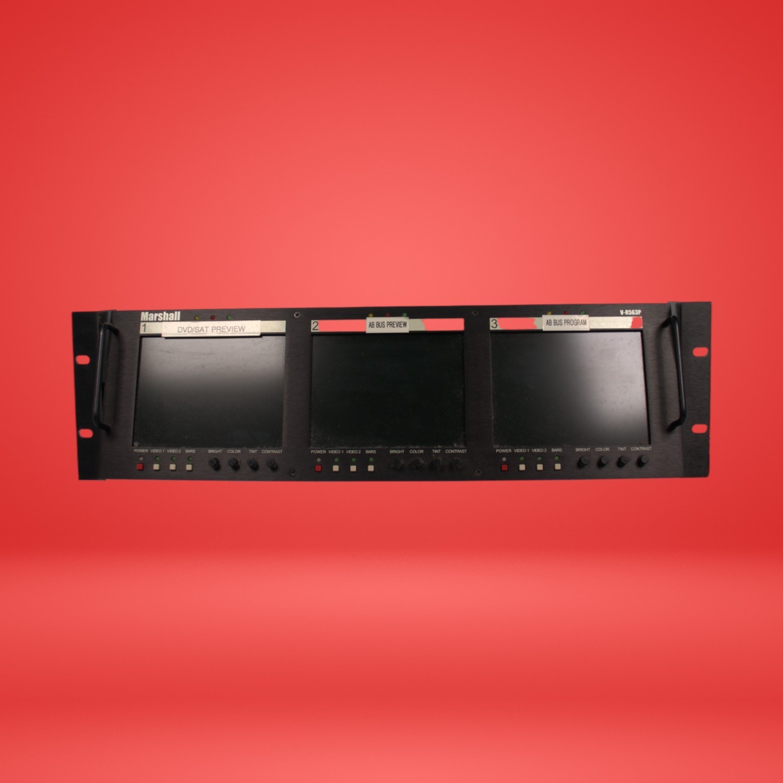 MARSHALL V-R563P 3-Channel Triple 5.6 inch LCD Monitors Rack Mountable - Image 2