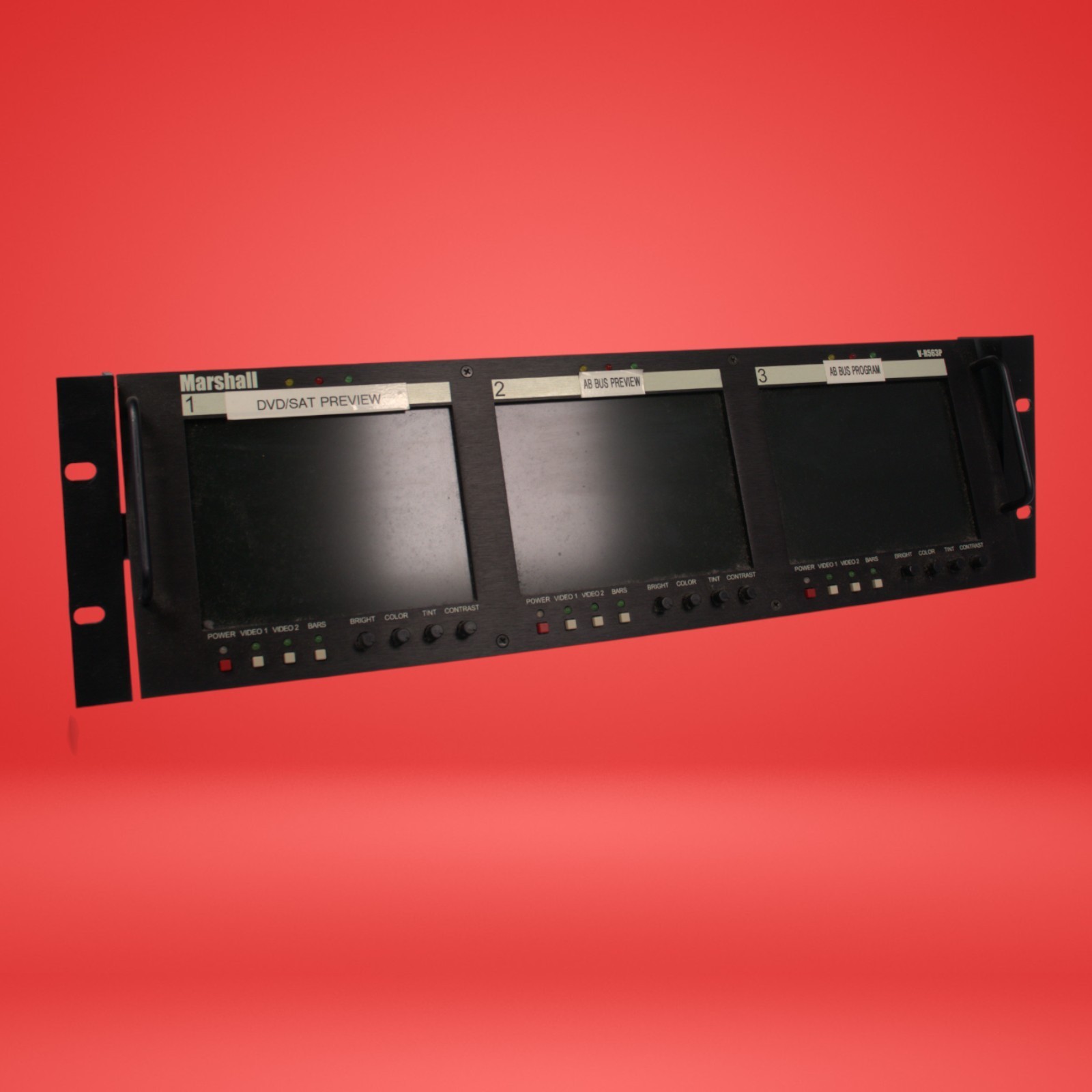 MARSHALL V-R563P 3-Channel Triple 5.6 inch LCD Monitors Rack Mountable - Image 9