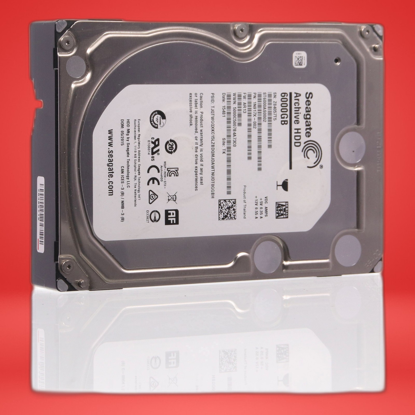 Seagate Archive 6TB SATA 6G ST6000AS002 SN:Z84057T5 1N917X-002 HARD DRIVE - Image 12