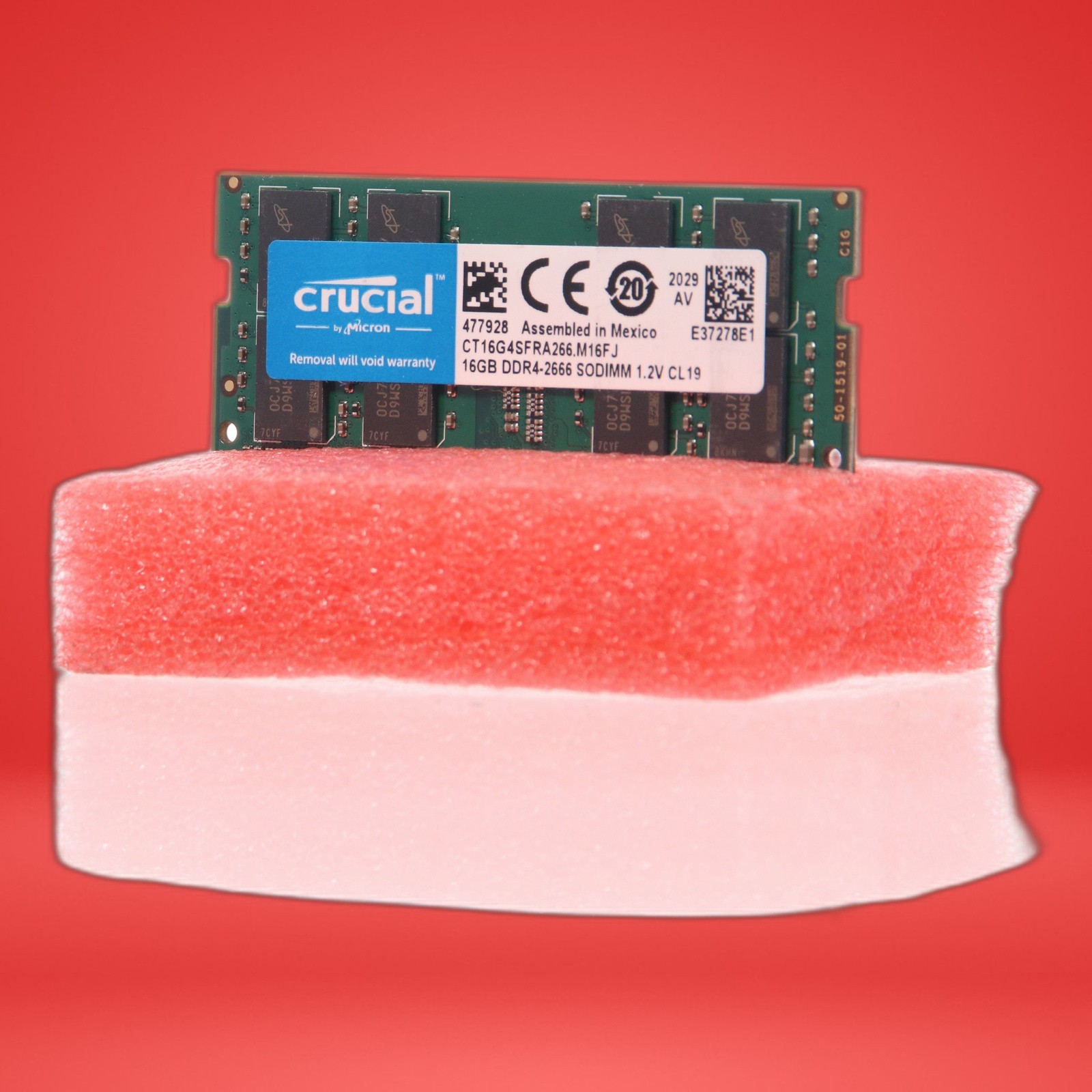 Crucial 16GB DDR4-2666 SODIMM 1.2V CL19 CT16G4SFRA266.M16FJ Laptop Memory RAM - Image 2