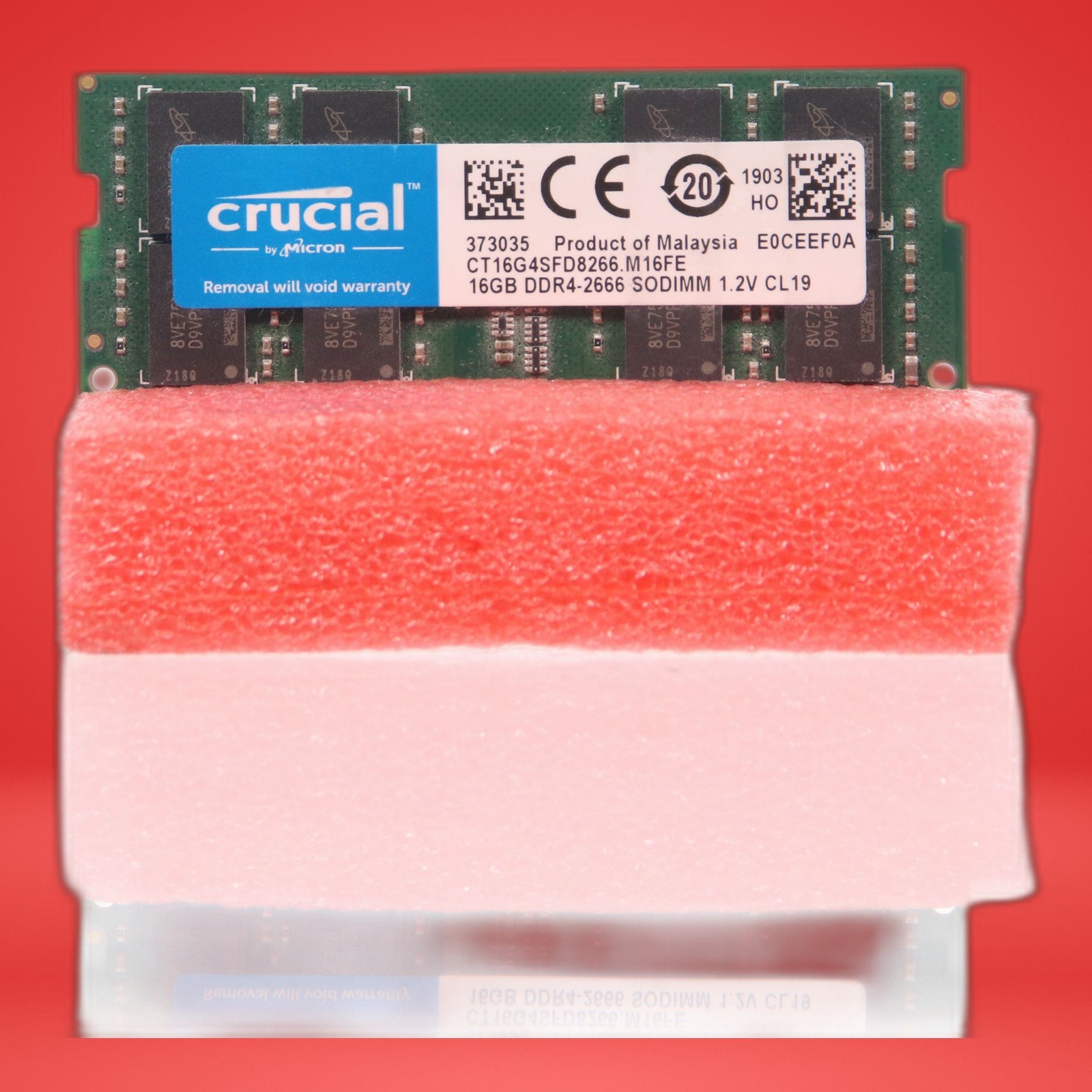 Crucial CT16G4SFD8266.M16FE 16GB DDR4 2666 MHz SODIMM Notebook Laptop Memory