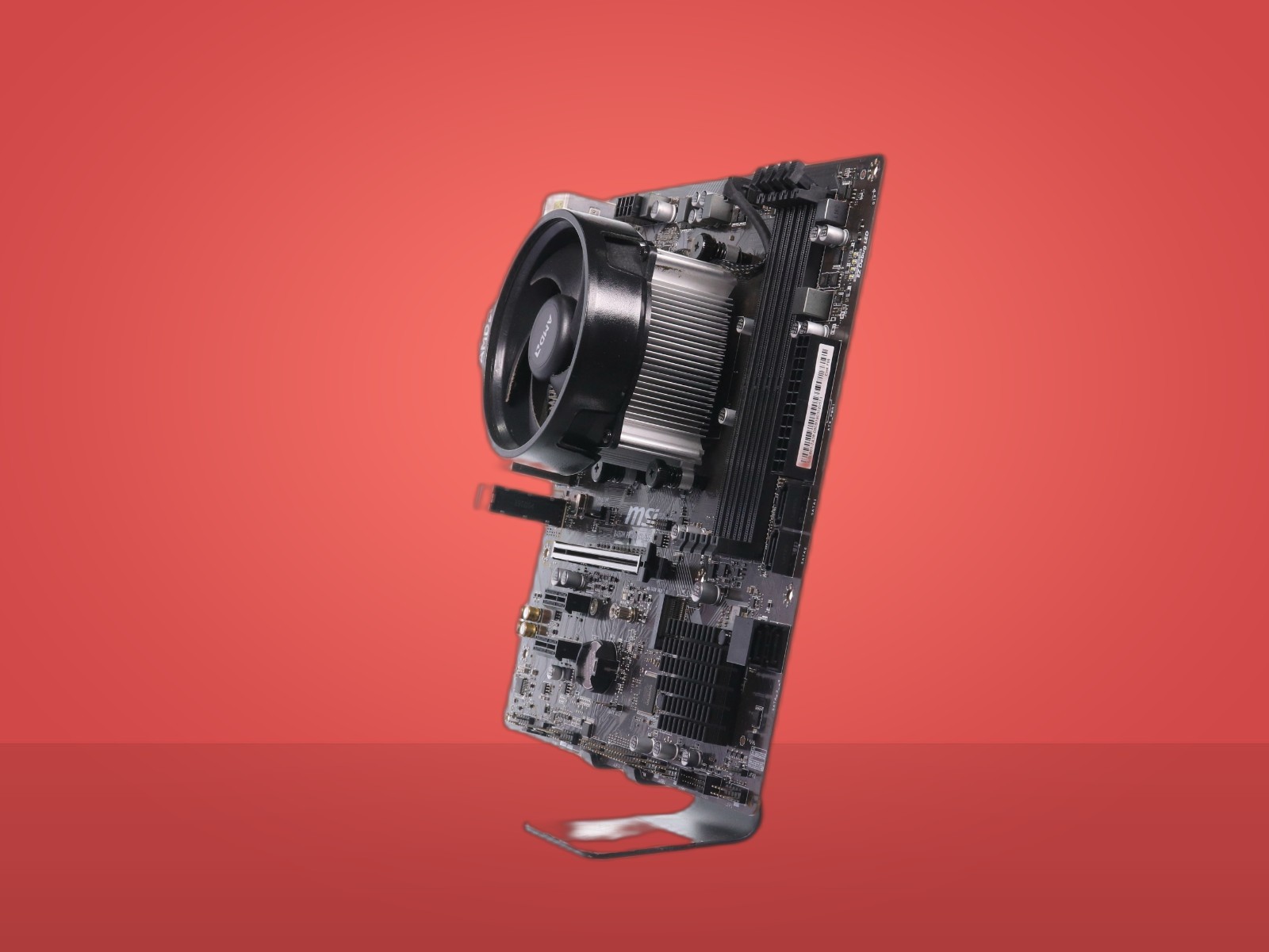 MSI B450M PRO-VDH PLUS W/ AMD Ryzen 5 3400G & Cooling Fan - Image 3