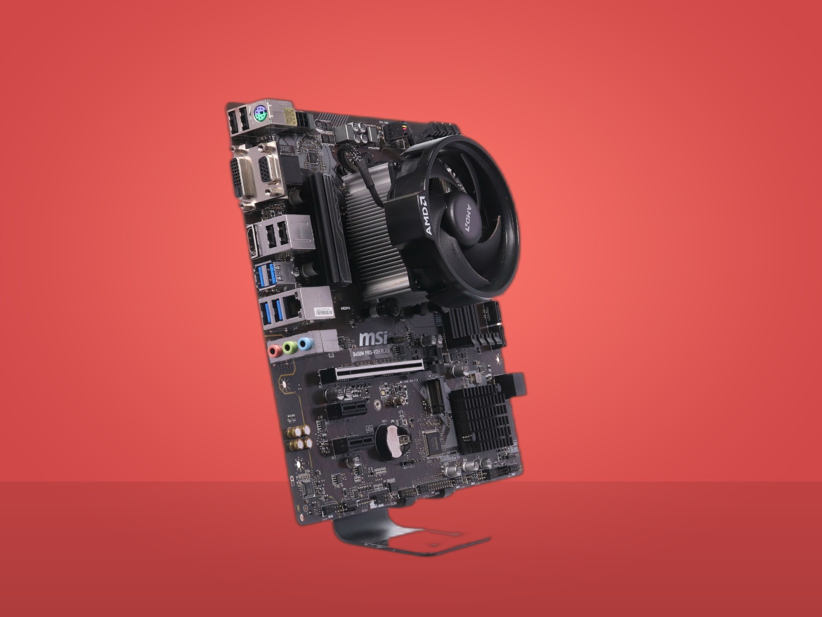 MSI B450M PRO-VDH PLUS W/ AMD Ryzen 5 3400G & Cooling Fan - Image 11