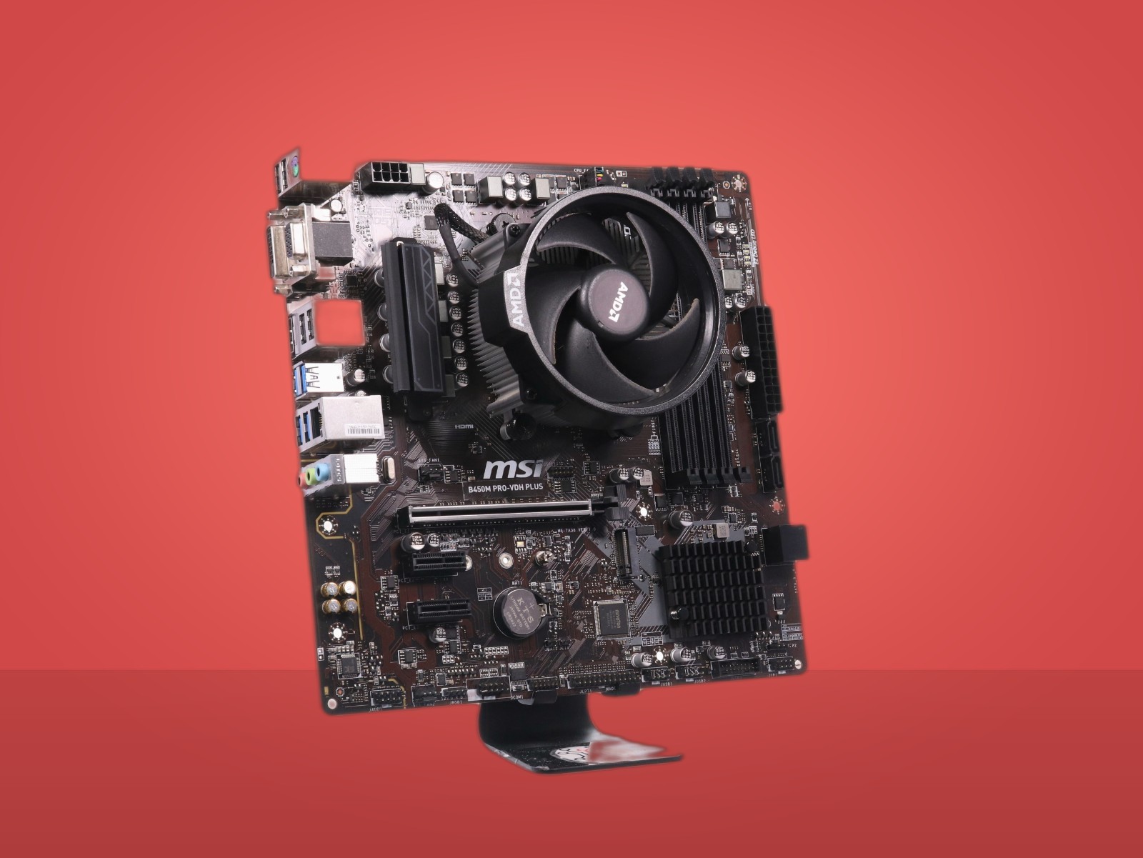 MSI B450M PRO-VDH PLUS W/ AMD Ryzen 5 3400G & Cooling Fan - Image 12