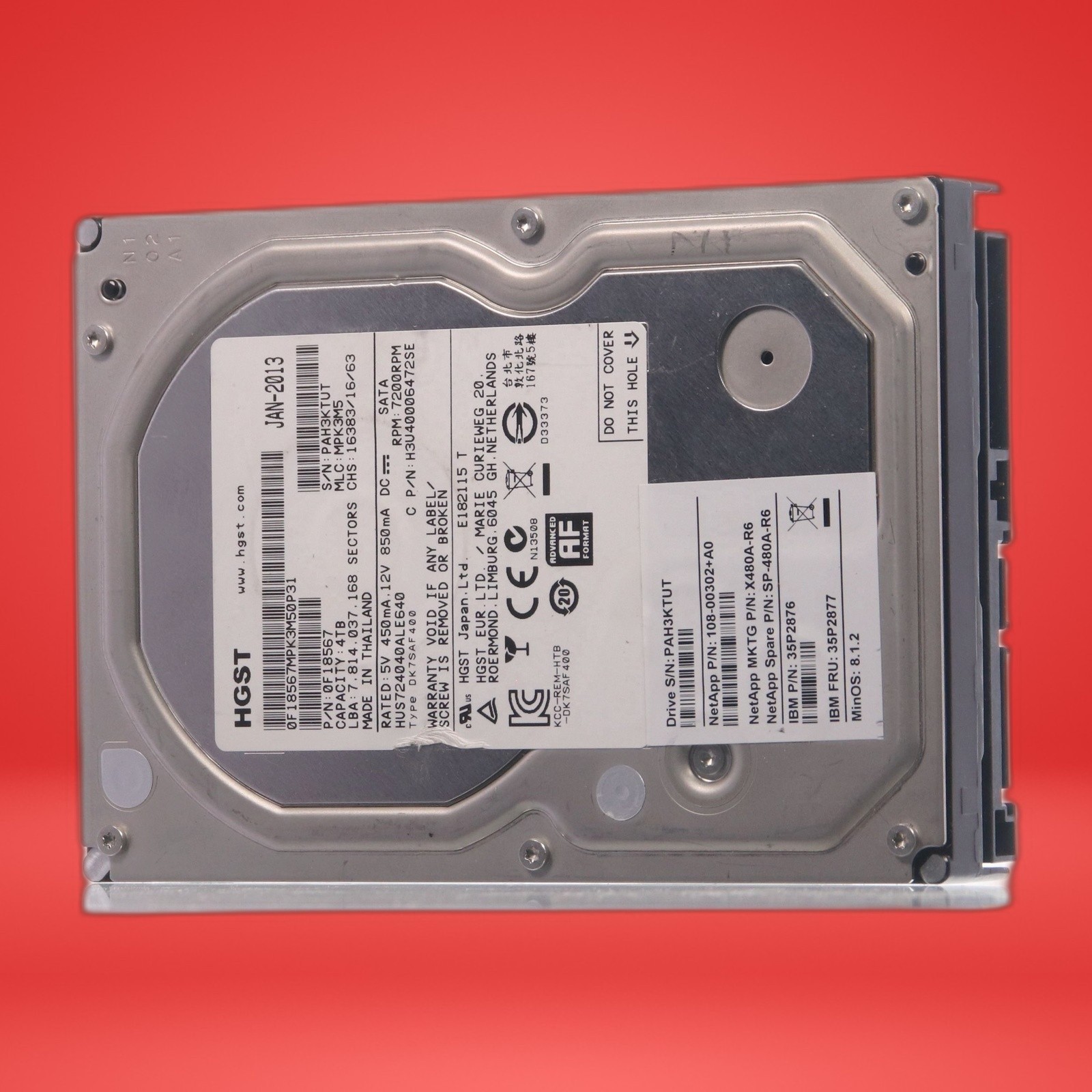HGST 0F18567 Hitachi 4TB 7.2K 6G/bs SATA 3.5'' Hard Drive HUS724040ALE640 - Image 2