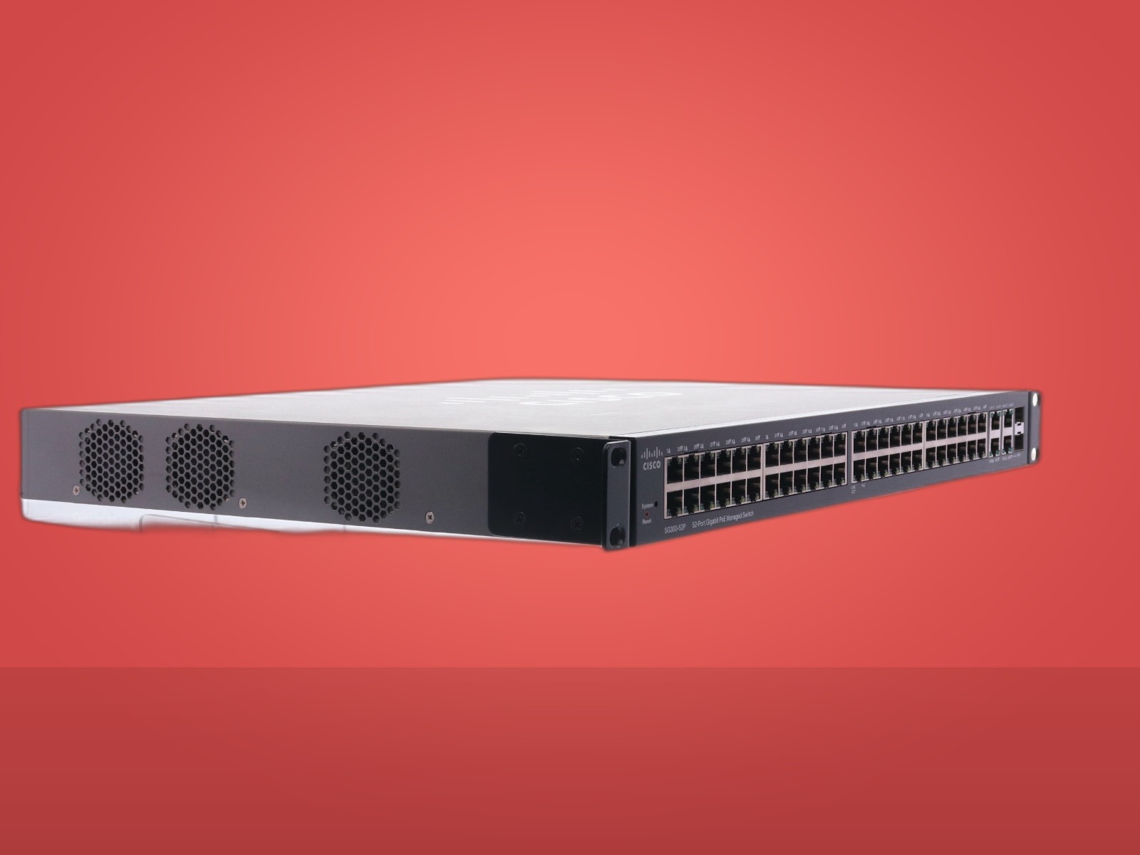 Cisco SG300-52P 52-Port Gigabit 10/100/1000 PoE+ Managed Switch W/ Power Cord - Image 11