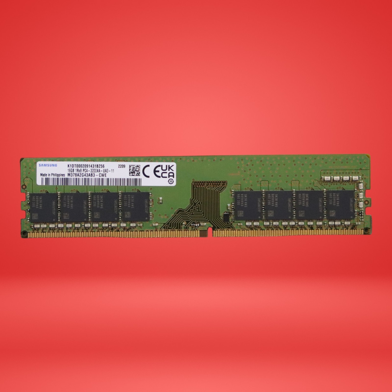 SAMSUNG 16GB PC4-3200AA Desktop Ram / Memory - M378A2G43AB3-CWE