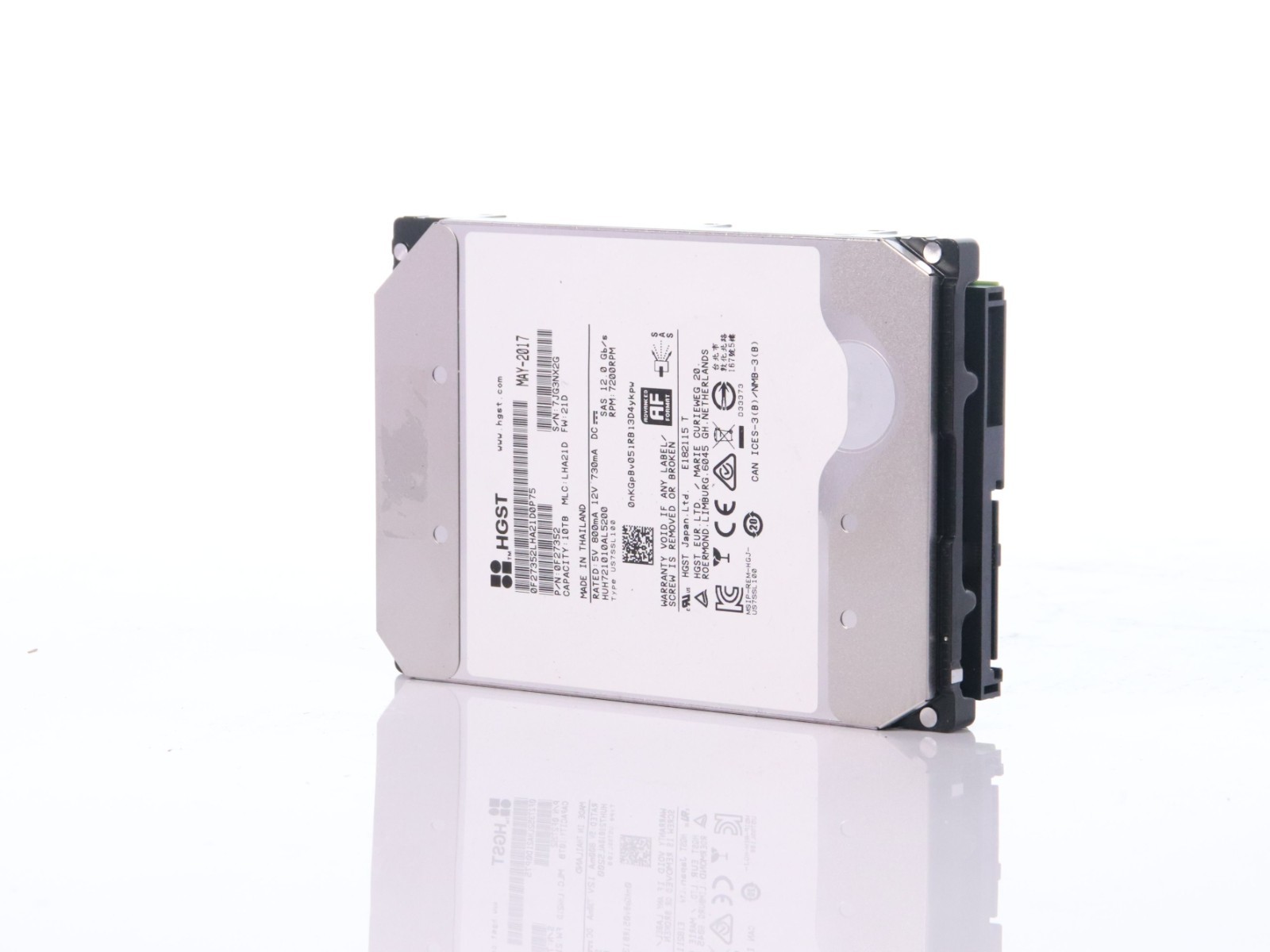HGST 10TB HUH721010AL5200 7.2K 12Gbps 3.5" SAS LFF HARD DRIVE 0F27352 - Image 3