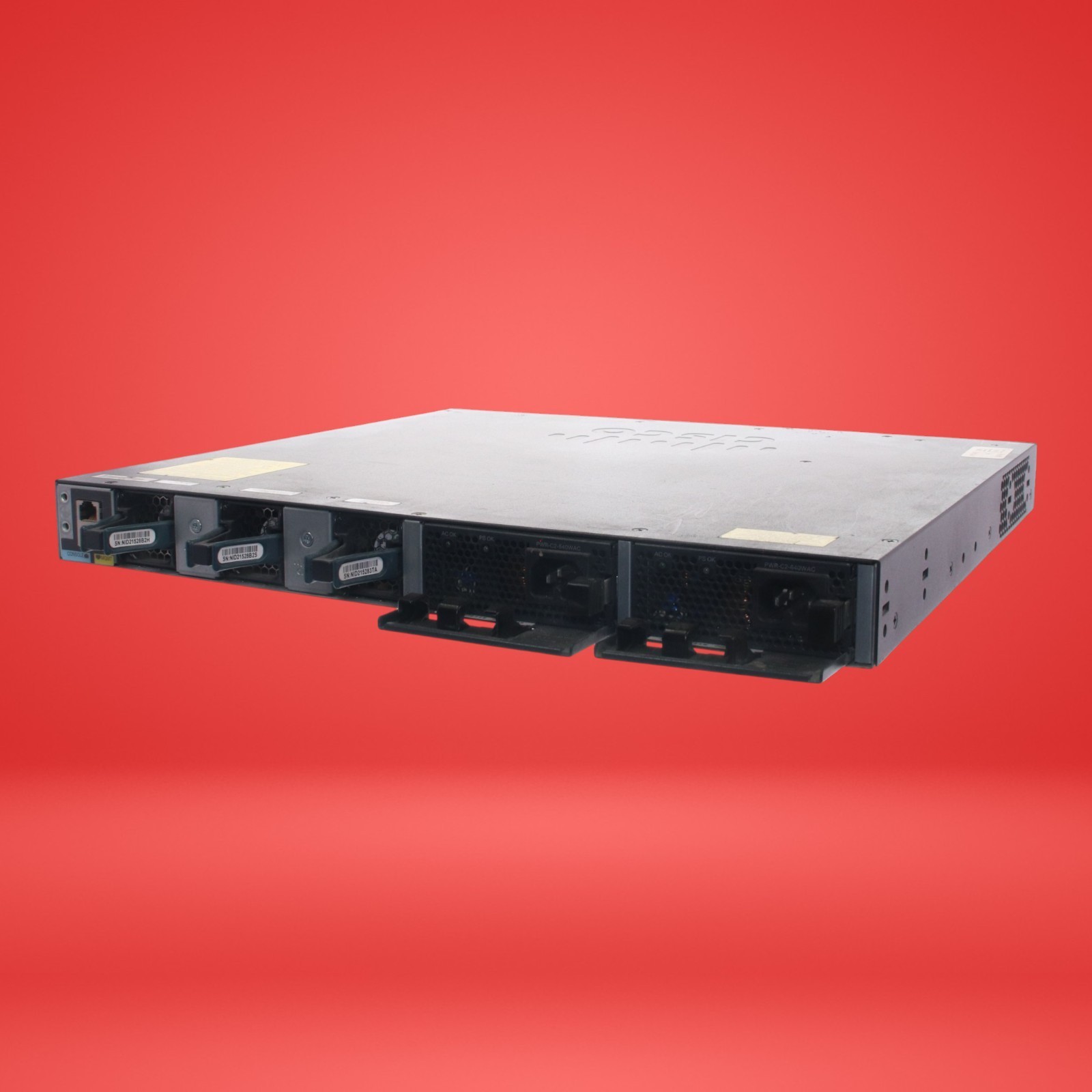 Cisco Catalyst 3650 WS-C3650-24PS-E 24-Port Gigabit PoE+ Switch 4x SFP W/ Cord - Image 4