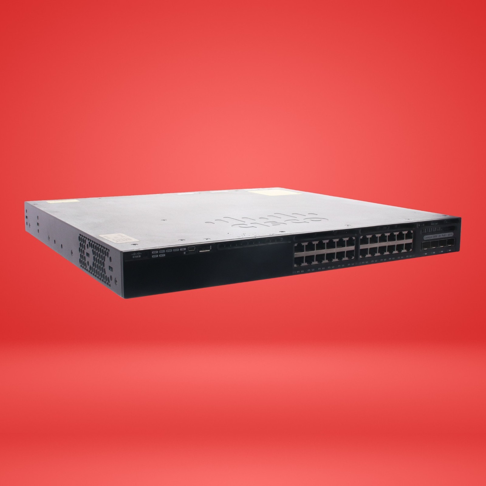 Cisco Catalyst 3650 WS-C3650-24PS-E 24-Port Gigabit PoE+ Switch 4x SFP W/ Cord - Image 6